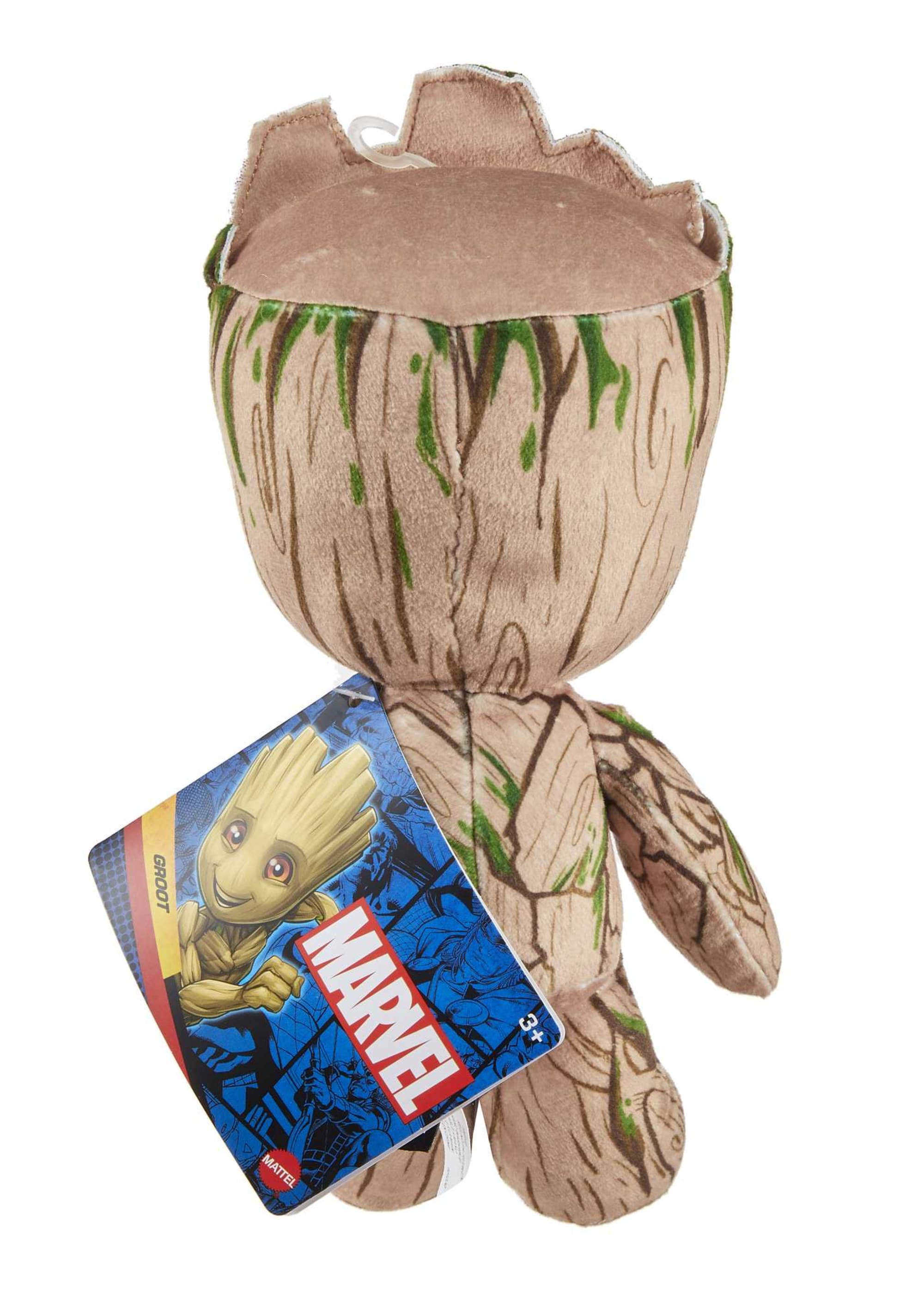 Marvel Plush Character, 8-Inch Groot Soft Doll For Ages 3 Years Old & Up