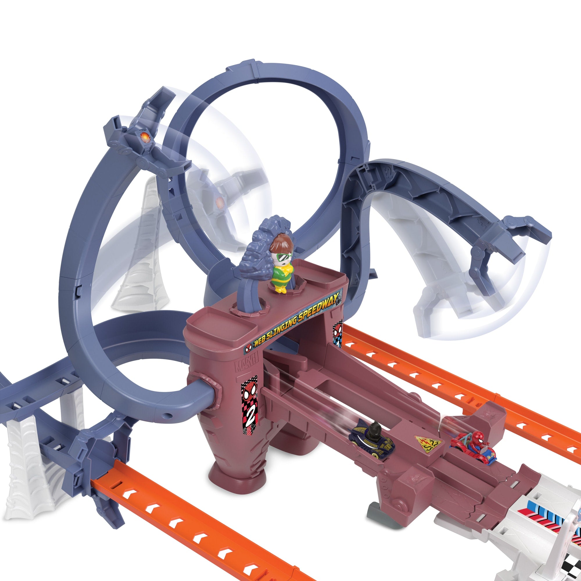 Hot Wheels Racerverse Piste de Course Mobile de Spiderman Coffret