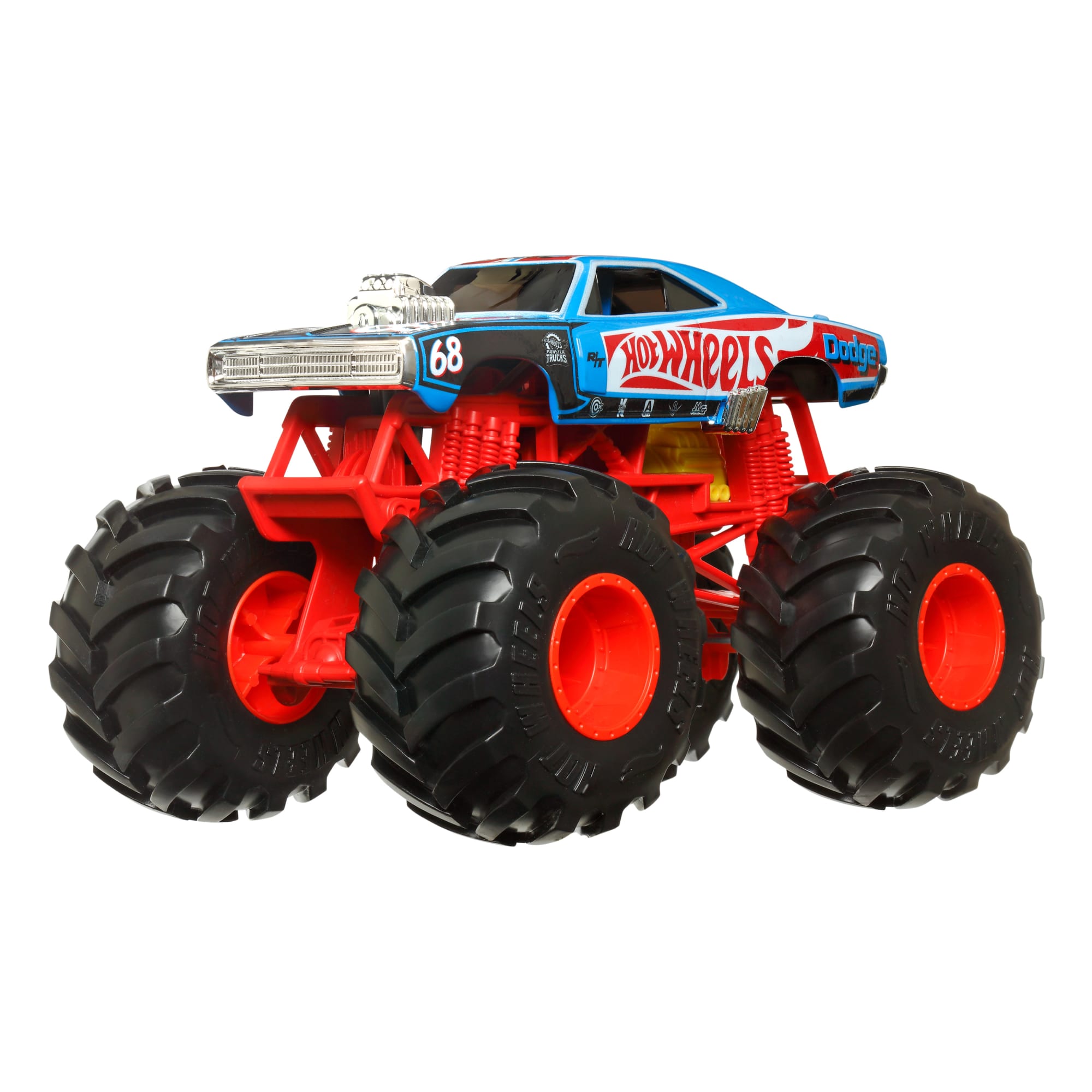 Hot Wheels Monster Trucks Vehículo de Juguete 1970 Dodge Charger Escala 1:24