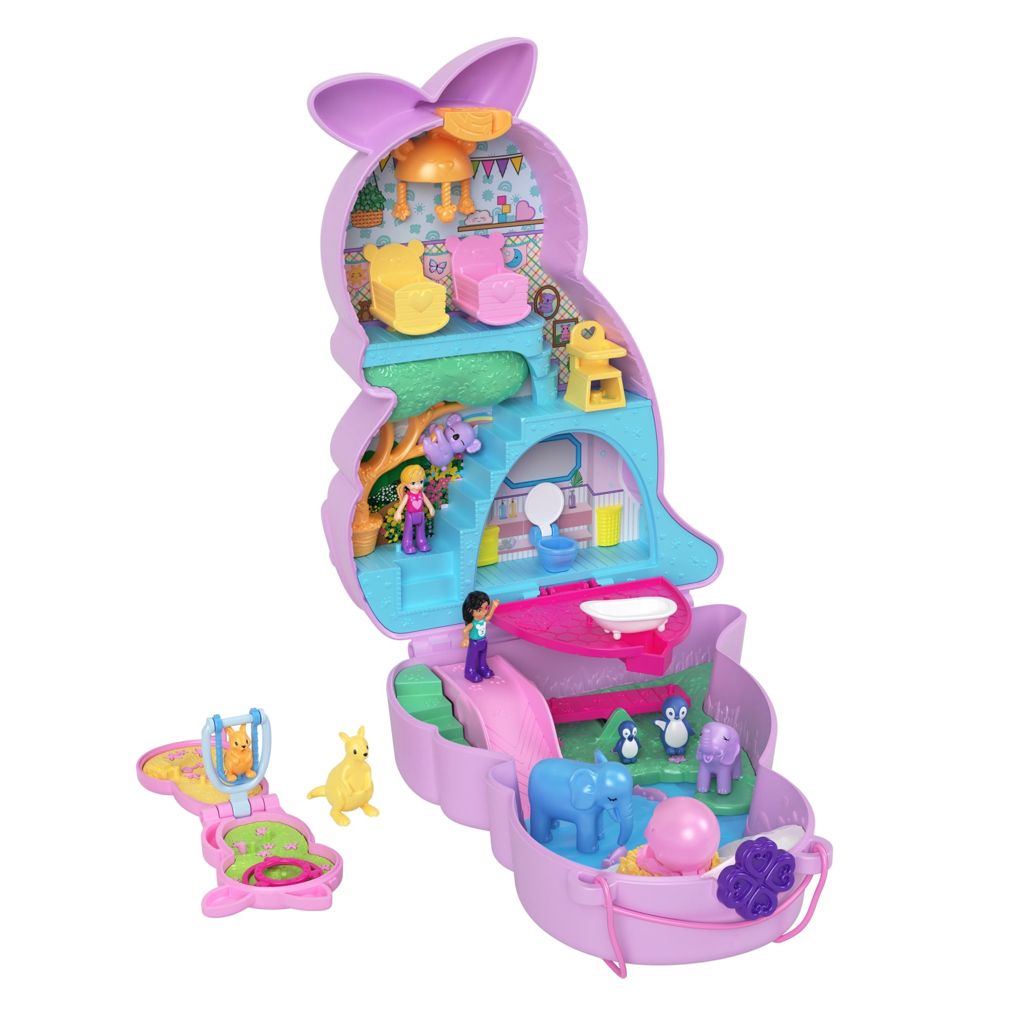 Polly Pocket Conjunto de Brinquedo Estojo Canguru