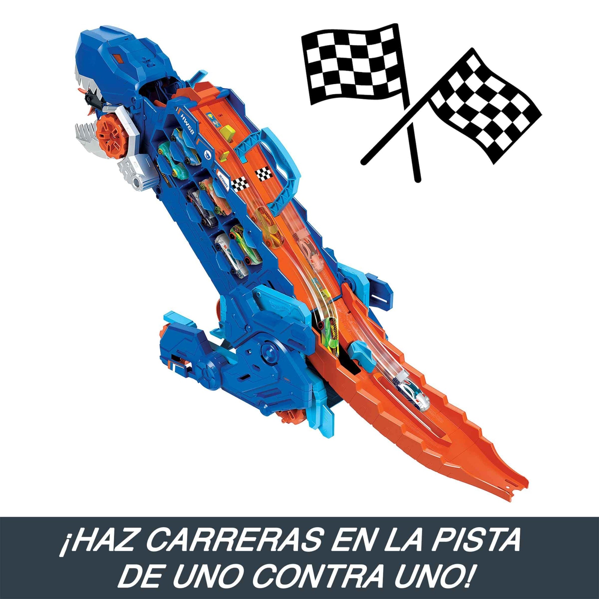Hot Wheels City Pista de Juguete Súper Remolque de T-Rex