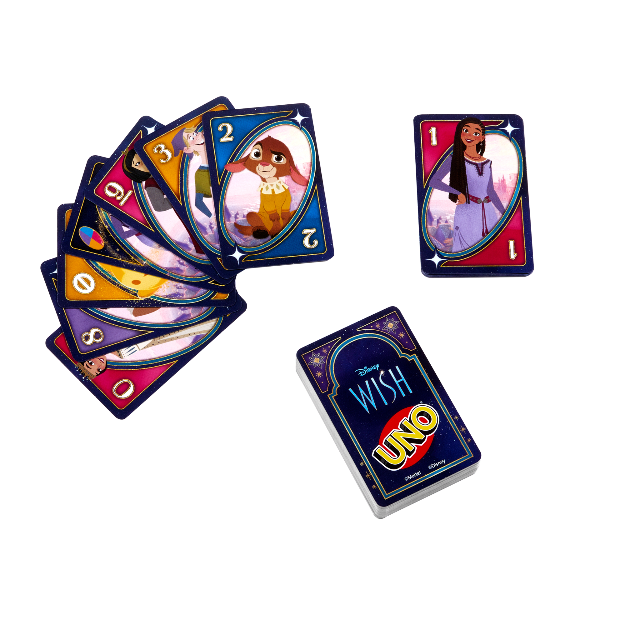 UNO Disney Wish Card Game for Kids, Adults & Family Night with Deck  Inspired by the Movie