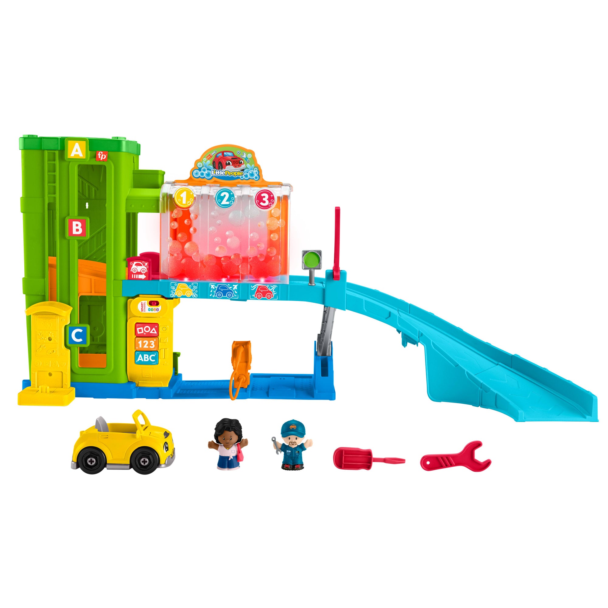 Fisher-Price Little People Set de Juego Garage de Vehículos