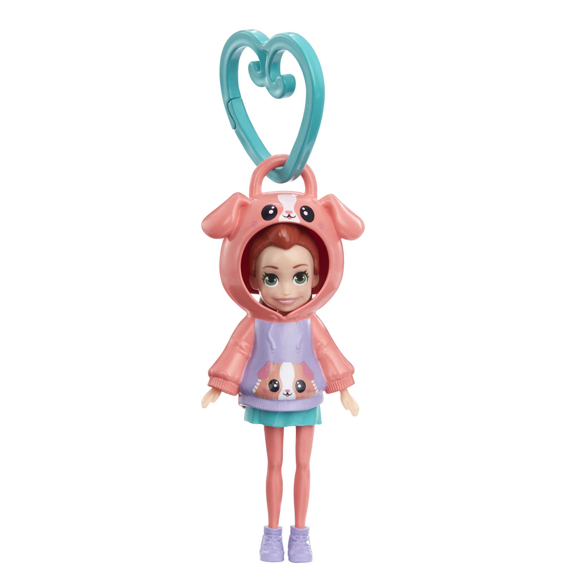 Polly Pocket Muñeca Hoodie Amigos Lila Perrito