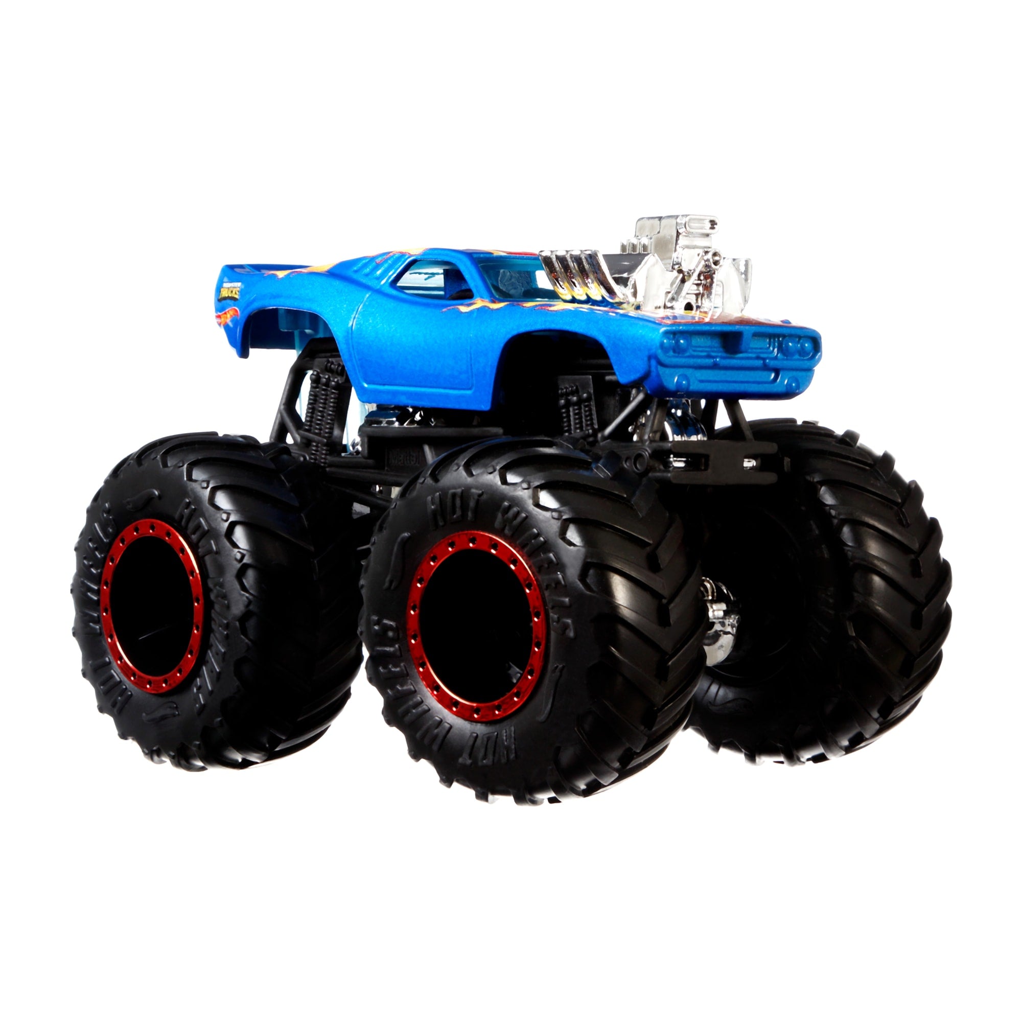 Hot Wheels Monster Trucks Veículo de Brinquedo Rodger Dodger Die Cast Sudder Stop Crushed