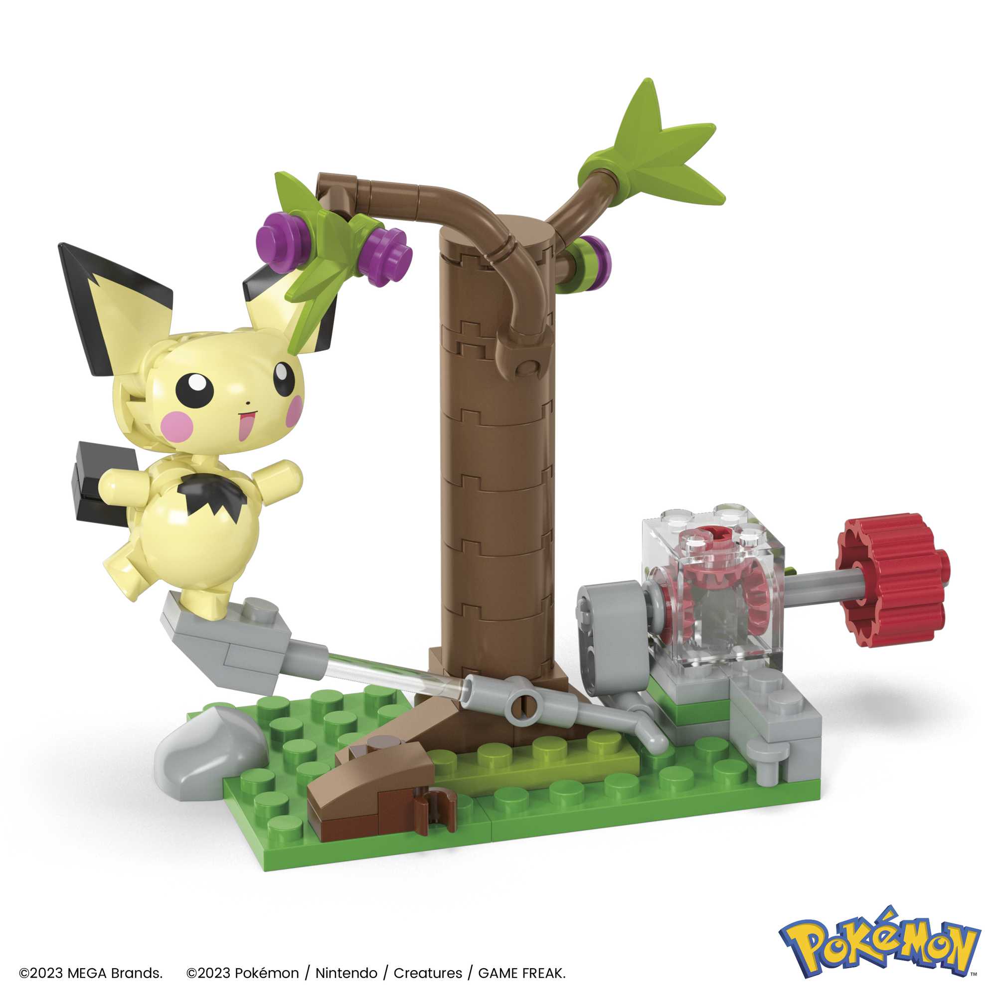 MEGA Pokémon Building Toy Kit, Pichu's Forest Forage With 1 Action Figure (84 Pieces)