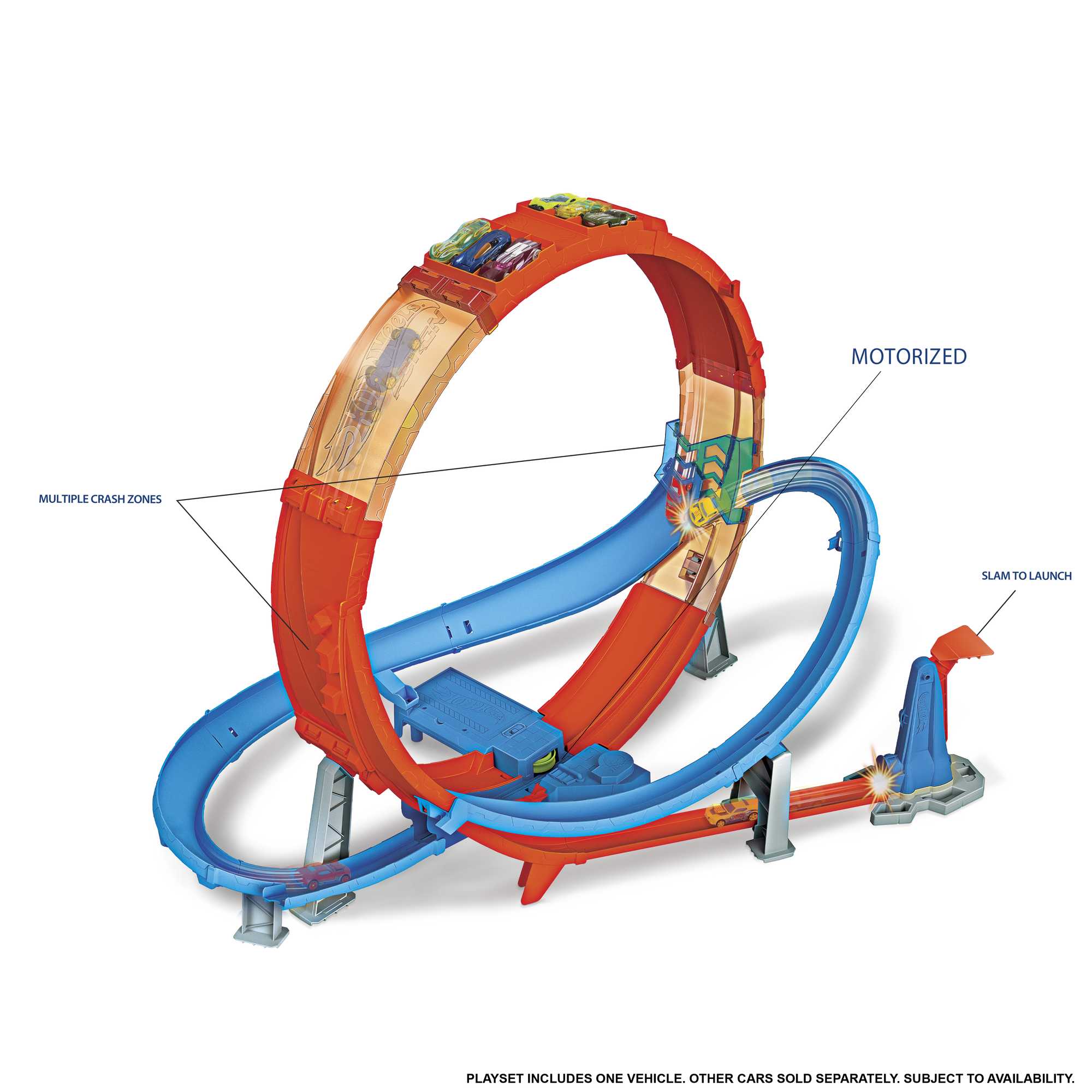 Hot Wheels Massive Loop Mayhem Track Set