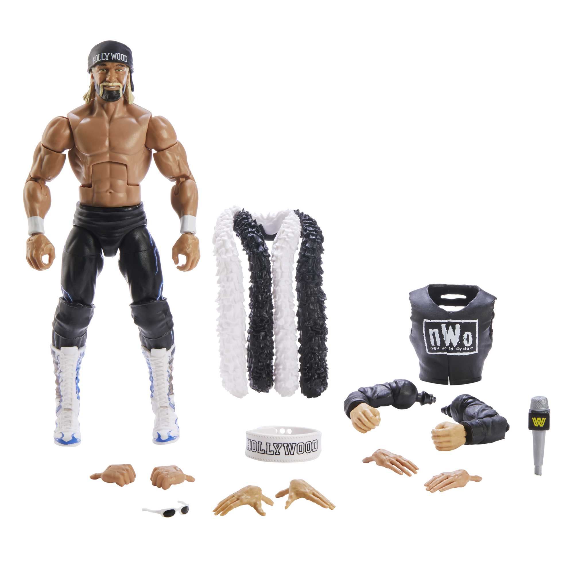 WWE Elite Action Figure Wrestlemania Hollywood Hogan With Build-A-Figure