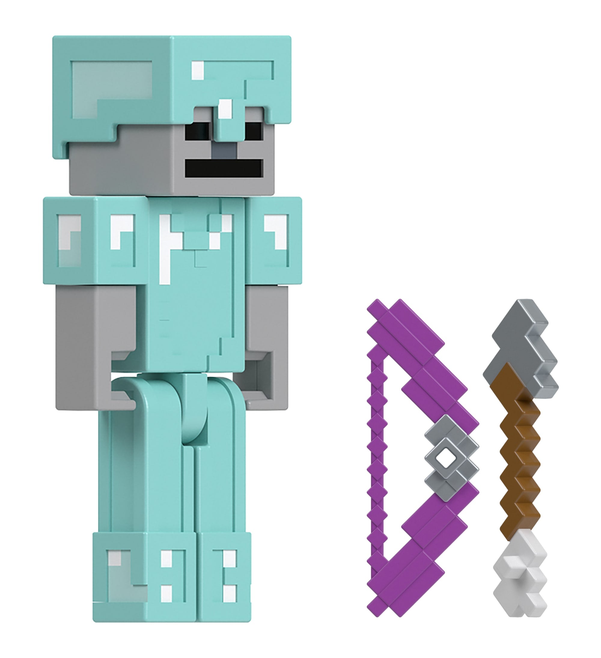 Minecraft Vanilla Figura de Brinquedo Esqueleto blindado 3.25"