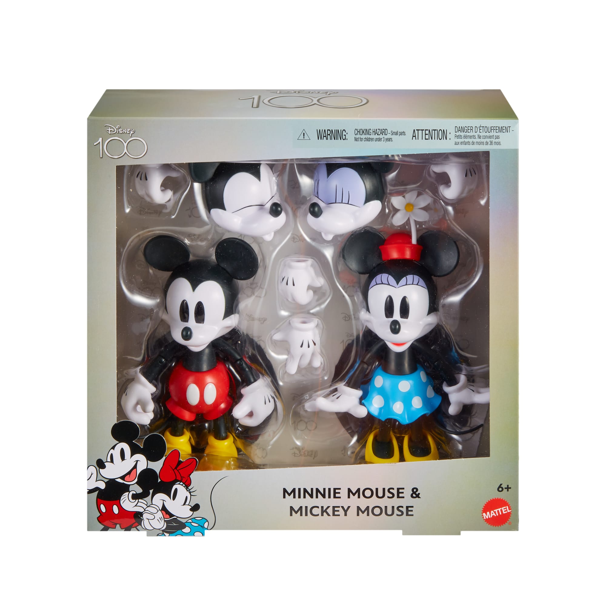 Disney 100 Collectible Figures Mickey Mouse & Minnie Mouse Pack