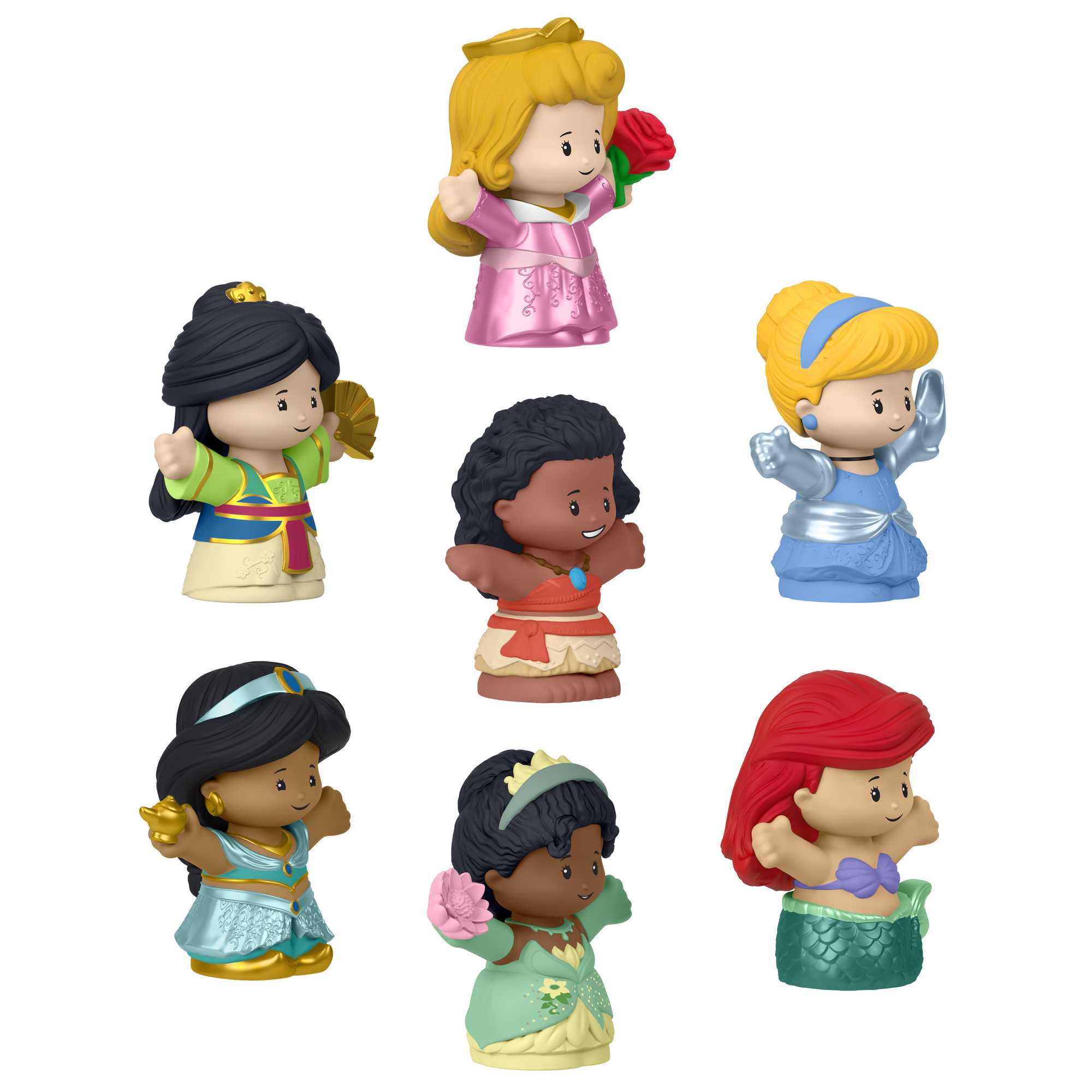 Fisher-Price-Disney-Little People-Coffret Figurines Princesses, Bambin