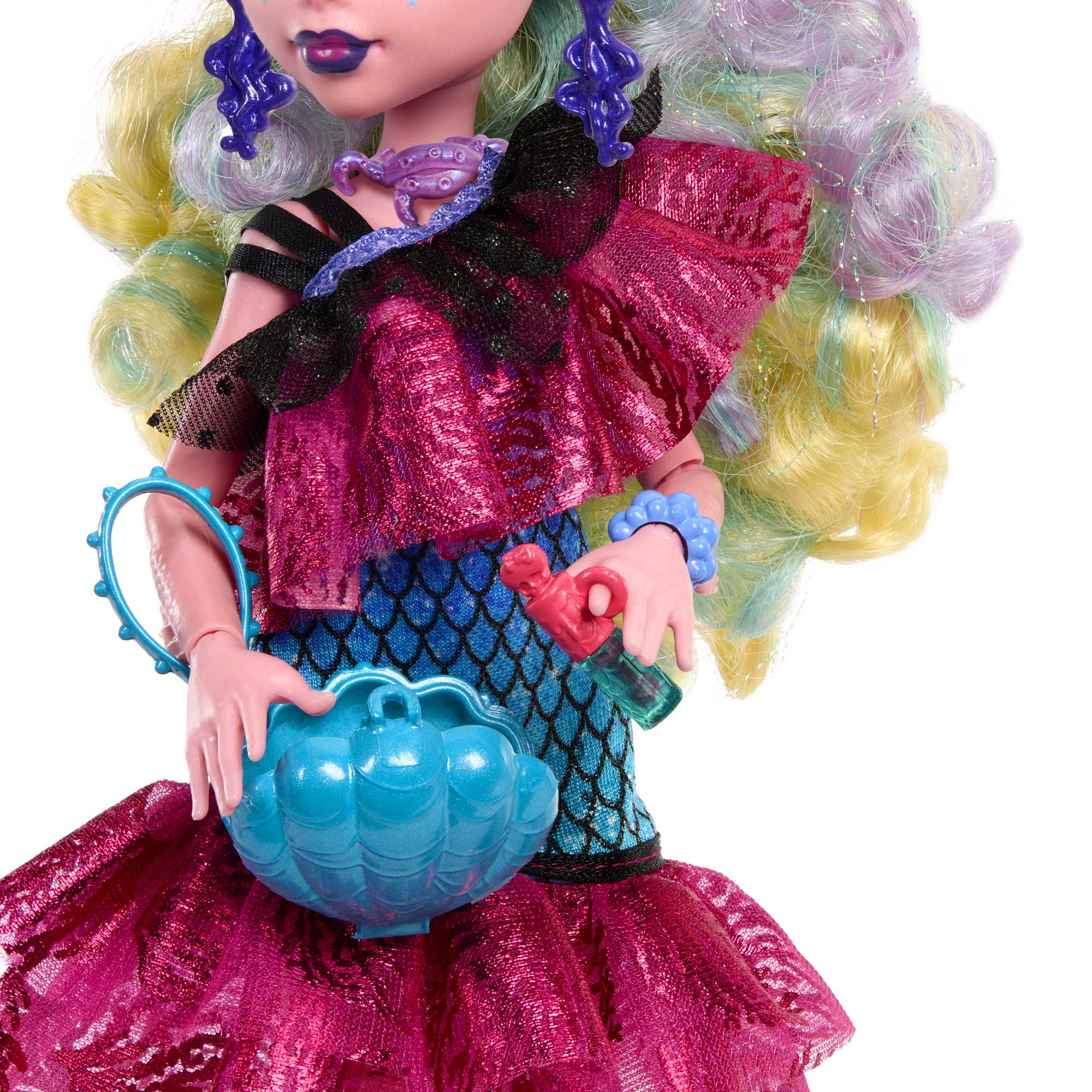 Monster High Bal des Monstres Lagoona Blue, Robe de Soirée, Acc.