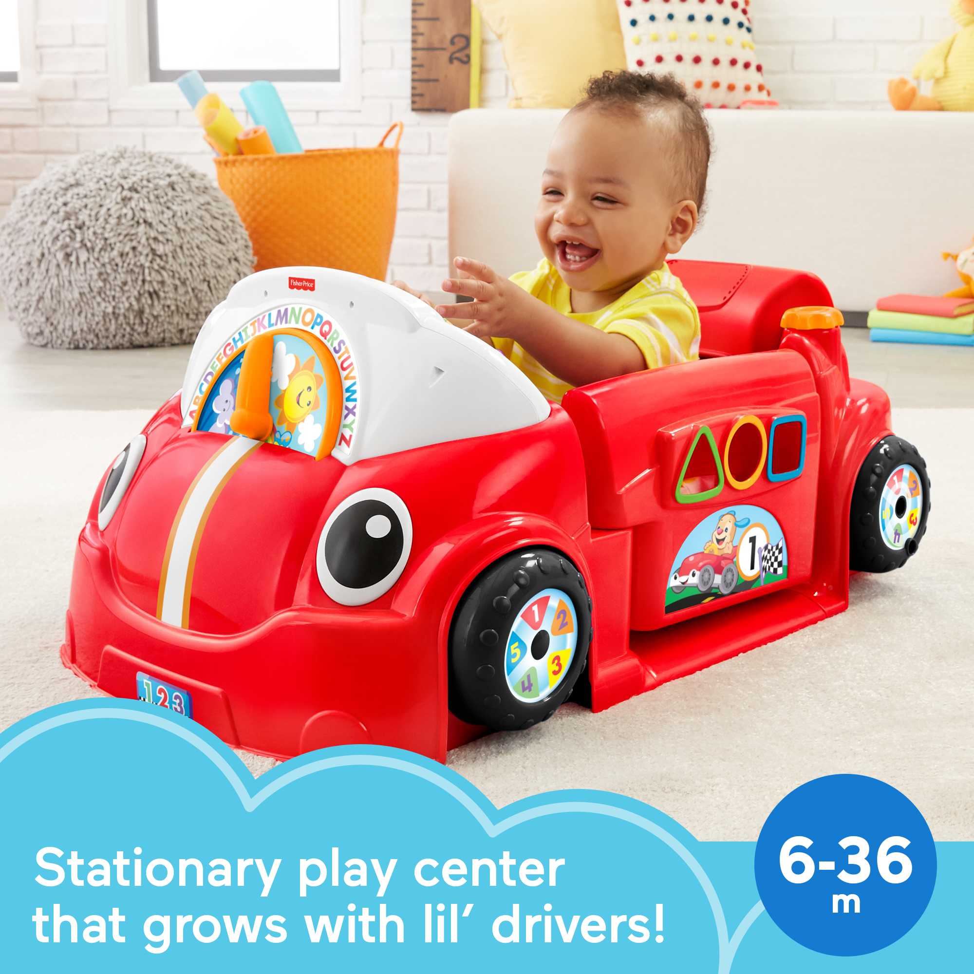 Buy Fisher-Price Laugh & Learn Baby Activity Center, Crawl Around Car,  Interactive Playset with Smart Stages for Infants & Toddlers, Pink (  Exclusive) Online at desertcartSeychelles