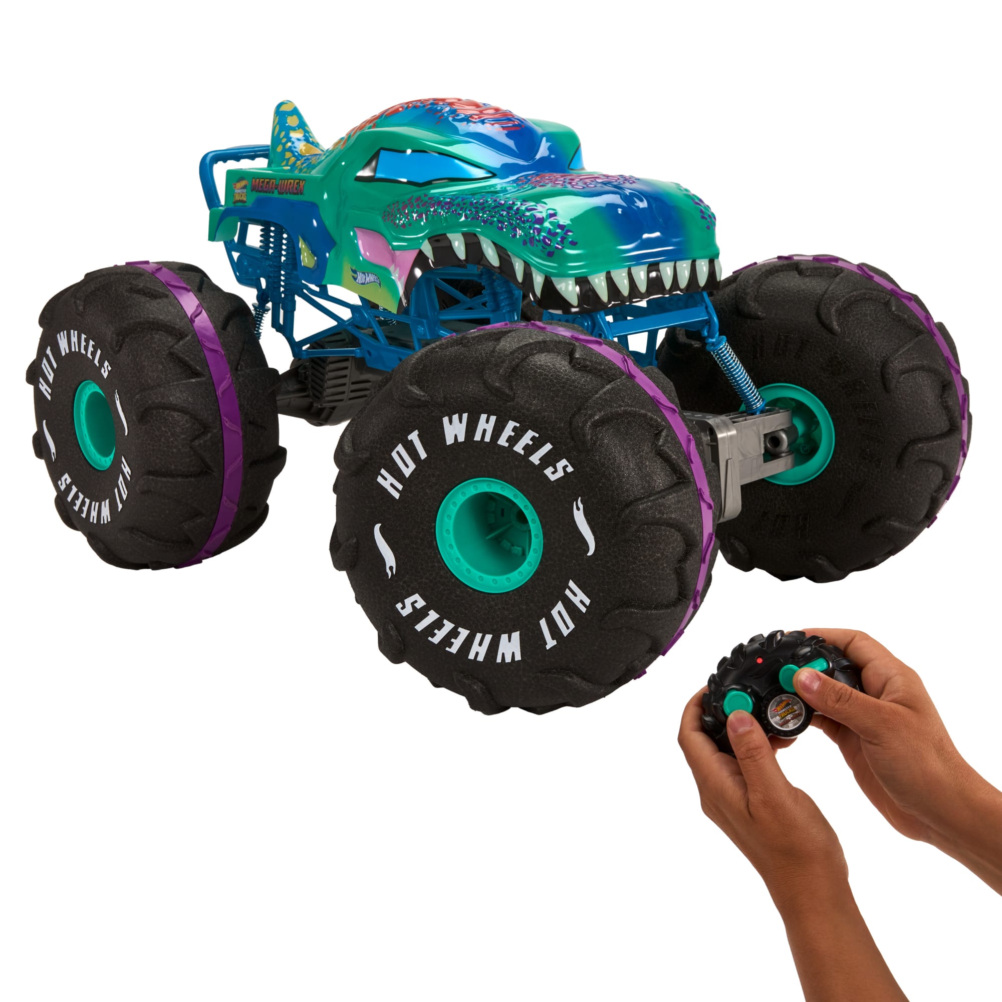 Hot Wheels Vehículo a Control Remoto Monster Trucks Mega Wrex Escala 1:6