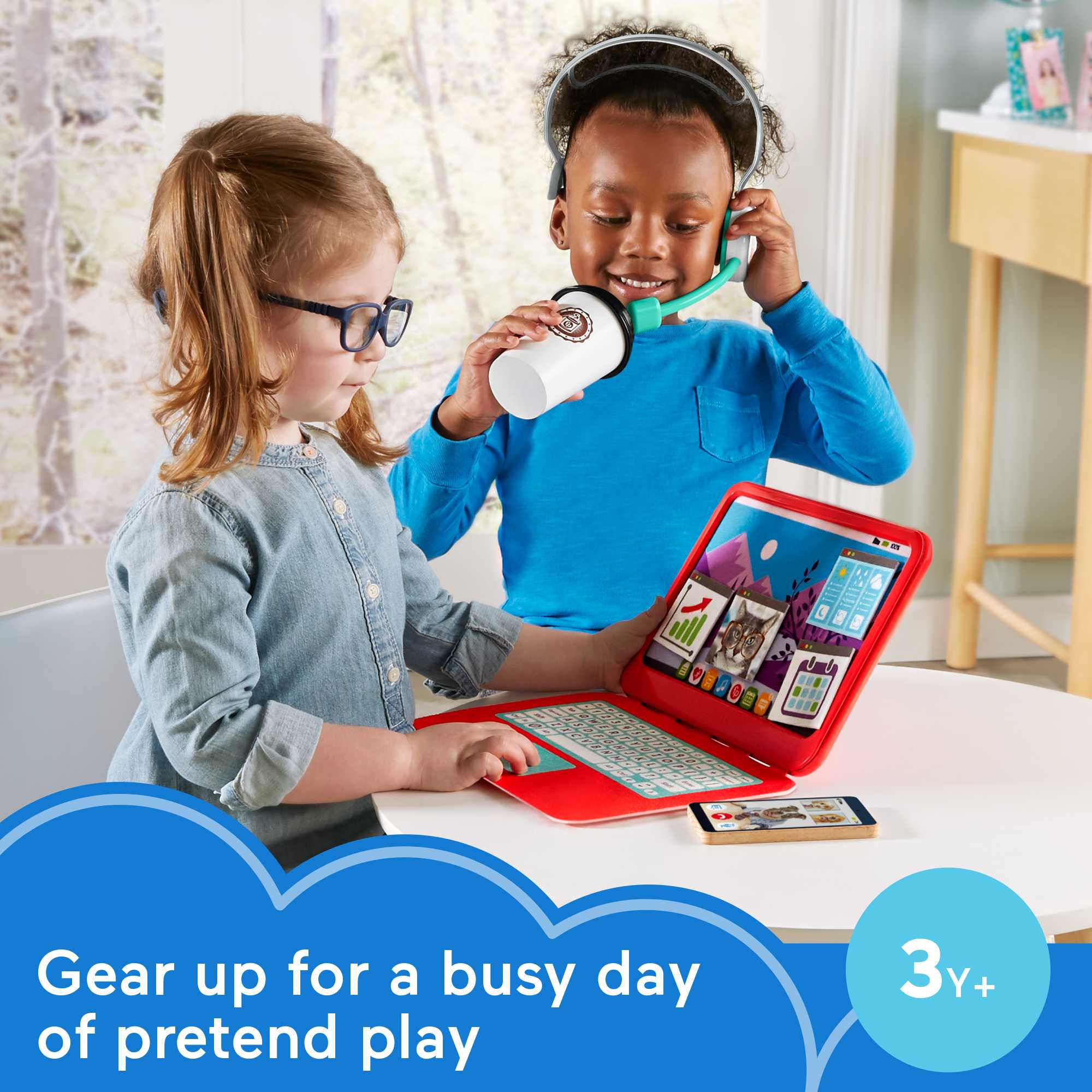 Fisher-Price My Home Office, Pretend Laptop Play Set