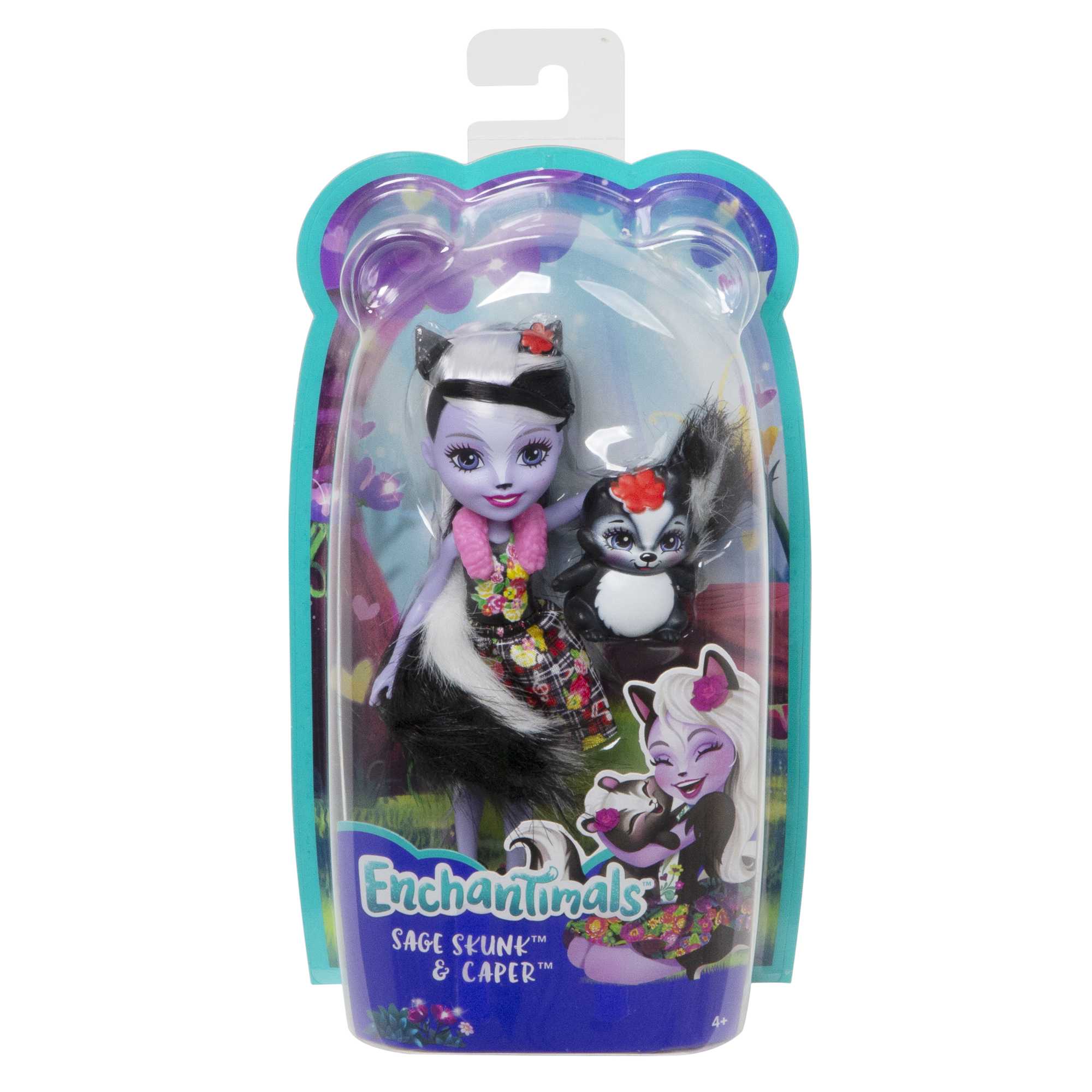 Enchantimals Muñeca Sage Skunk y Caper