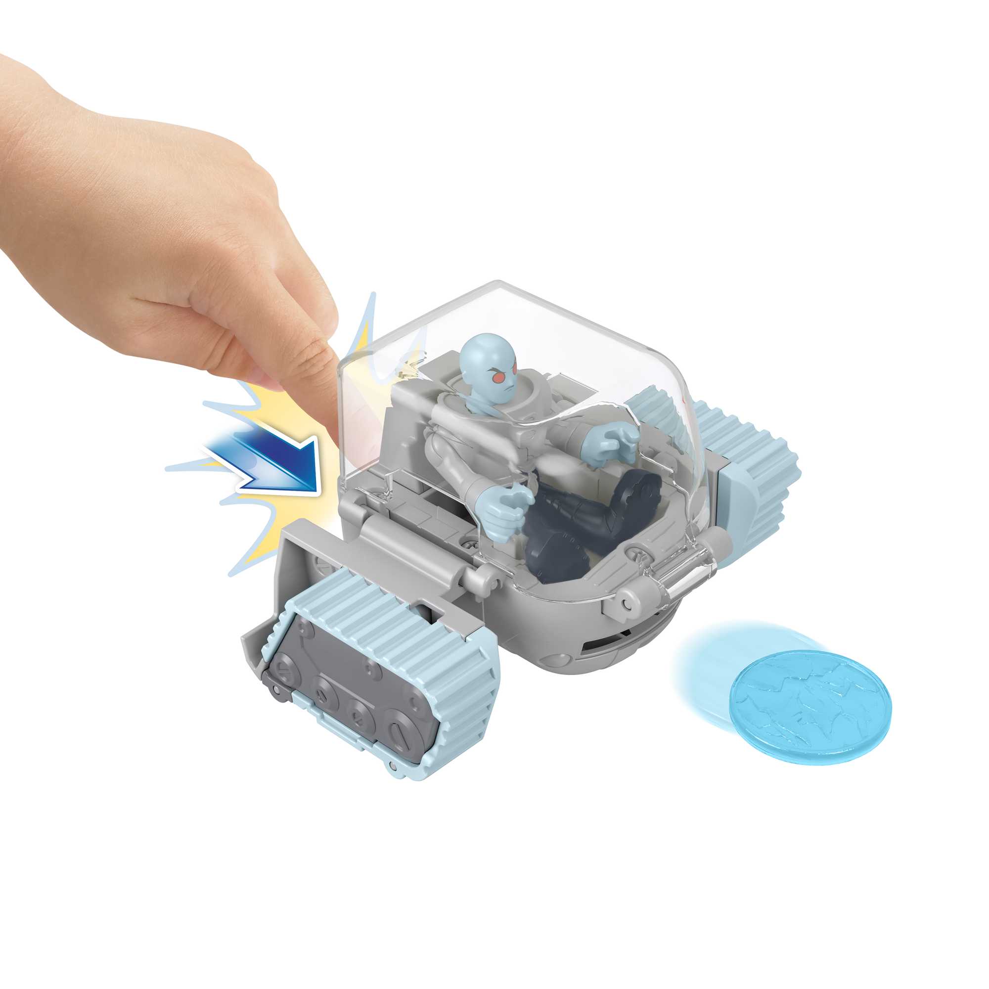 Imaginext DC Super Friends Figura de Ação Head Shifters Mr Freeze & Snow Tank