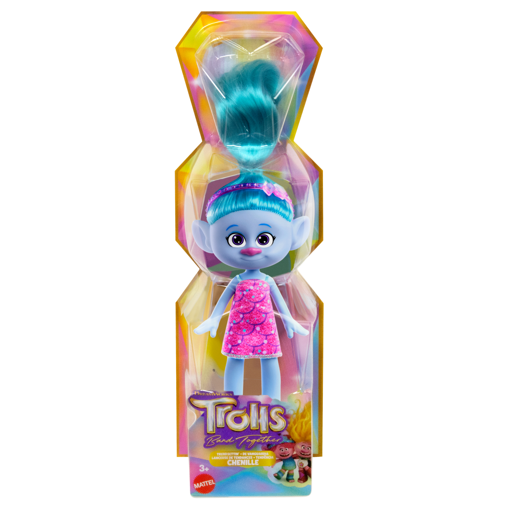 Dreamworks Trolls Band Together Poupée Mode Tendance Chenille