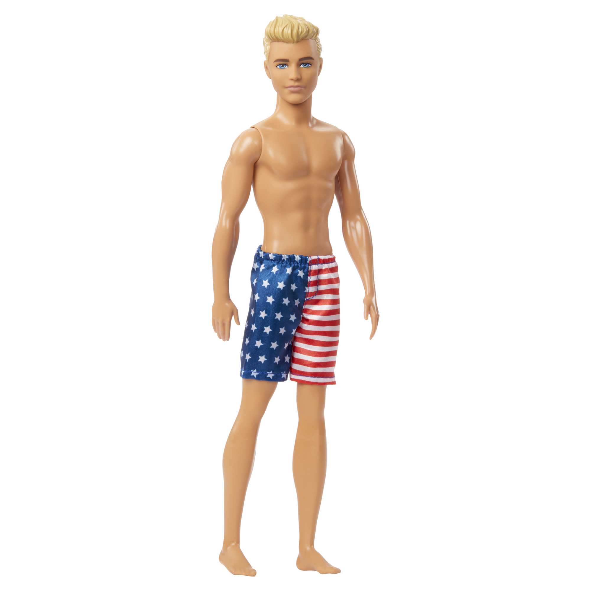 Barbie Flag Beach Ken Dark Blonde Doll HDK53 | Mattel