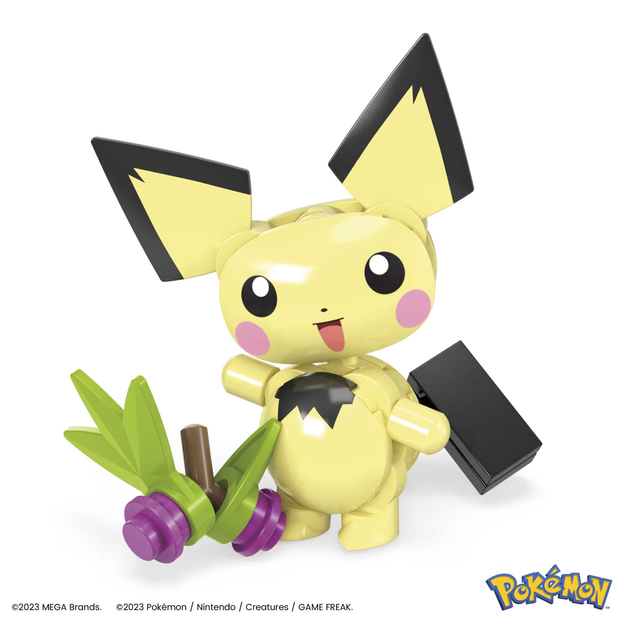 MEGA Pokémon Coffret La Cueillette de Pichu, 1 Figurine (84 Pièces)