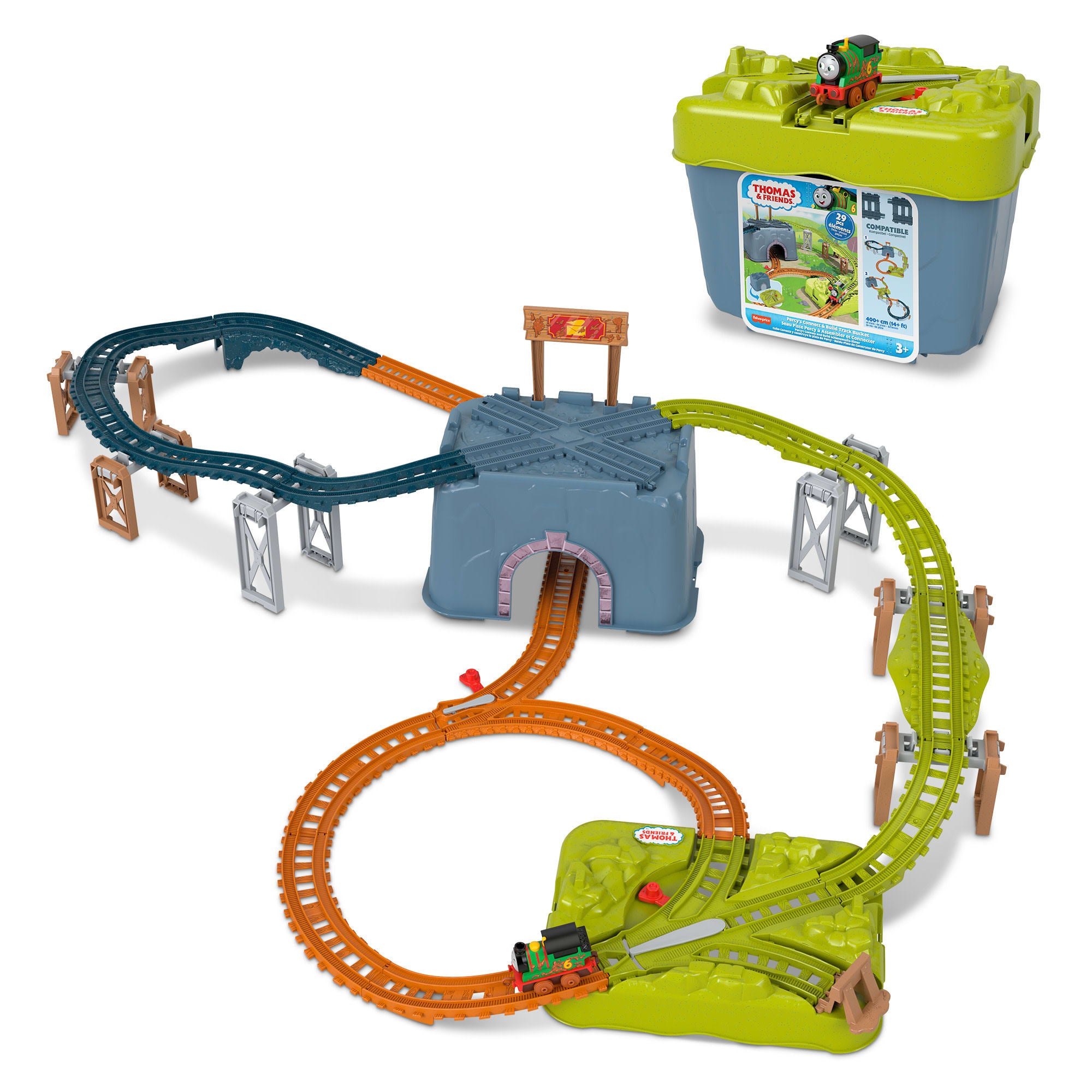 Thomas & Friends Percy's Connect & Build Track Bucket|Mattel