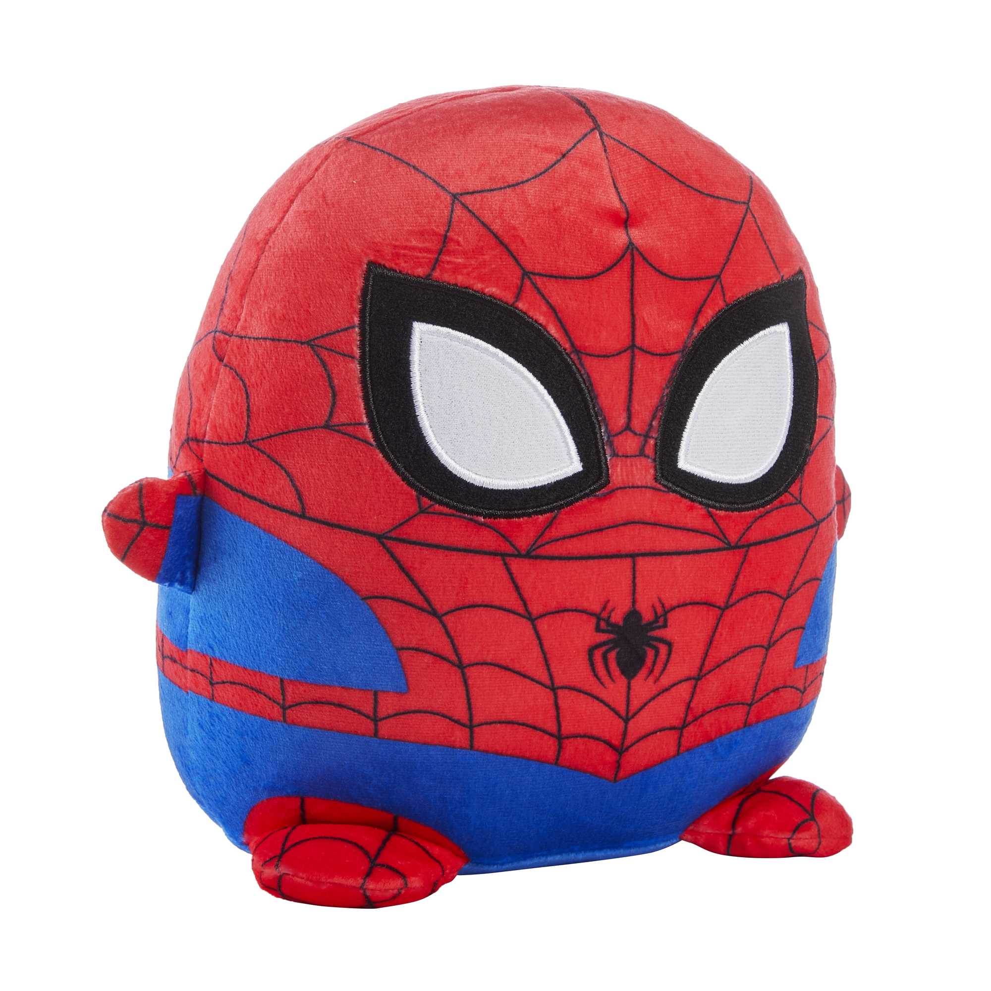 Marvel Cuutopia Plush Spider-Man, 10-In Soft Rounded Pillow Doll, Collectible Superhero Stuffed Animal