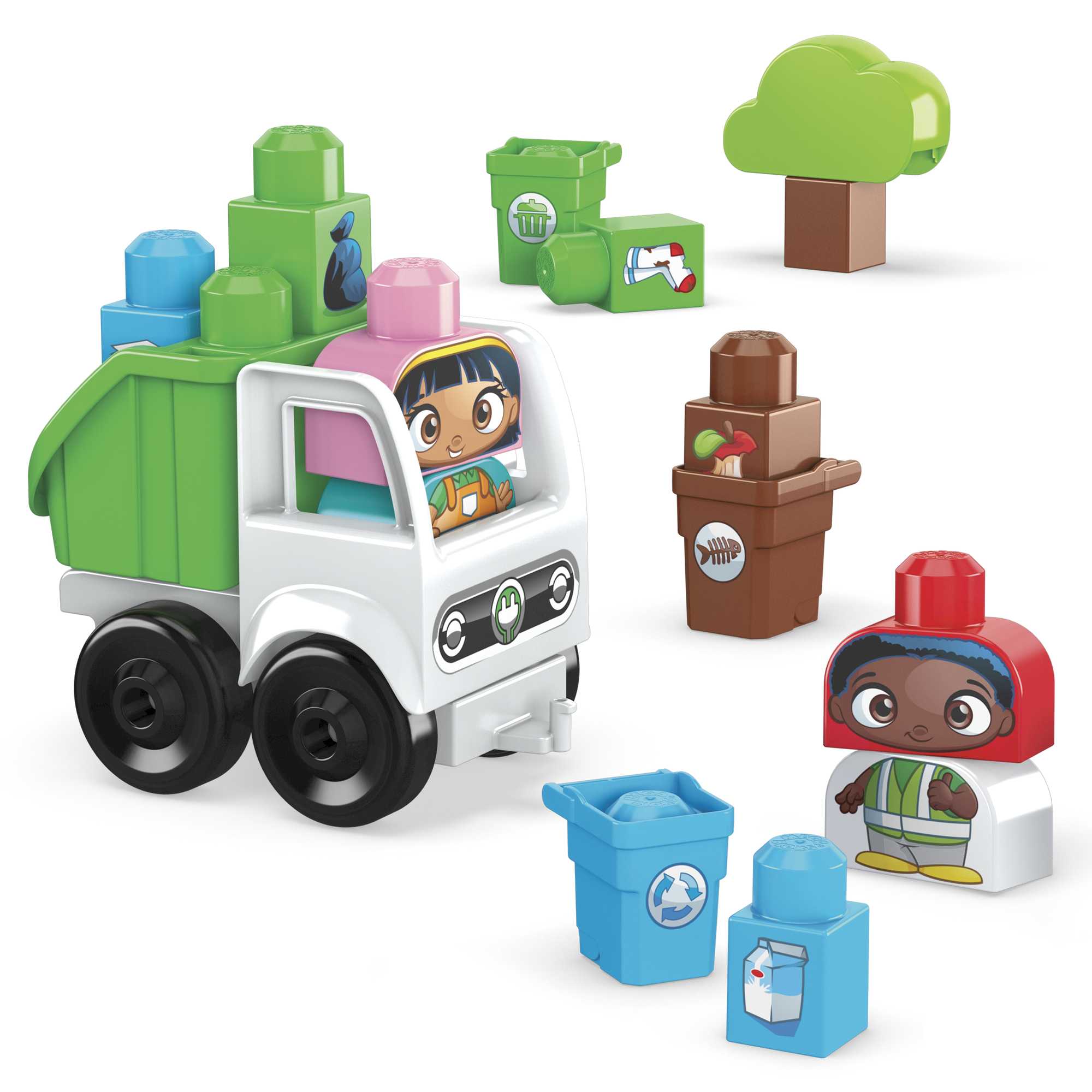 Mega Bloks Green Town Sort & Recycle Squad | Mattel