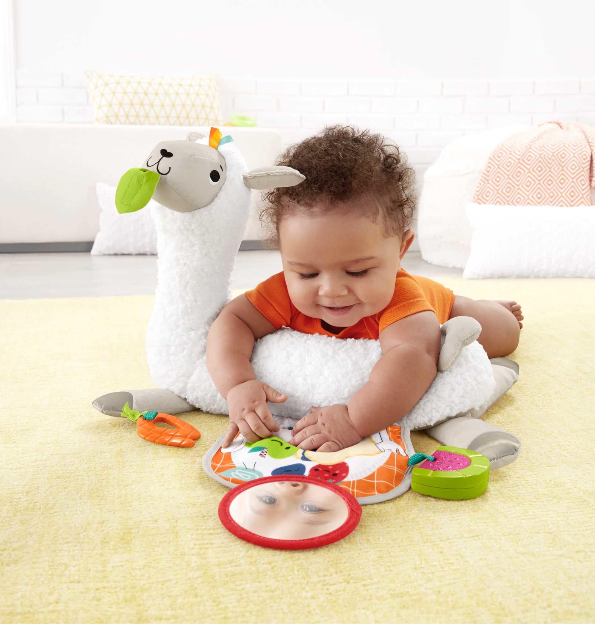 Fisher Price Baby Juguete para Bebes Cojin de Actividades de Llama