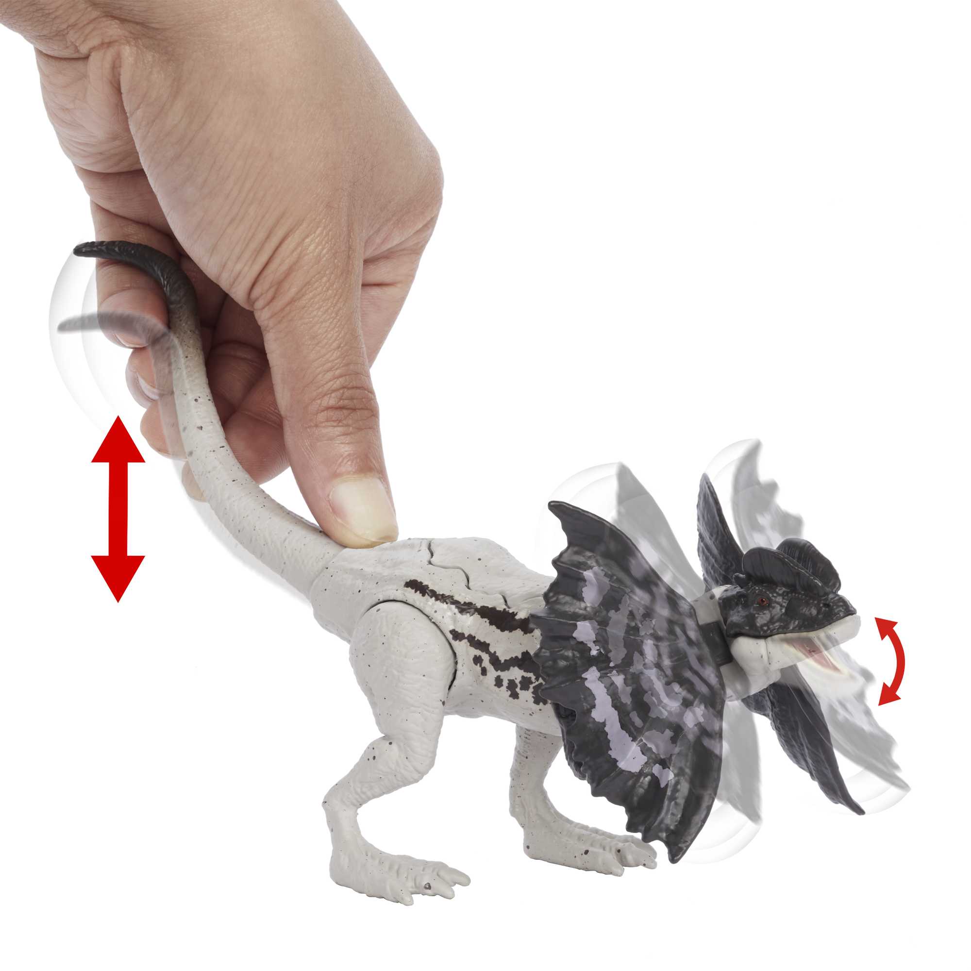 Jurassic World Dinossauro de Brinquedo Dilophosaurus Mordida de Ataque