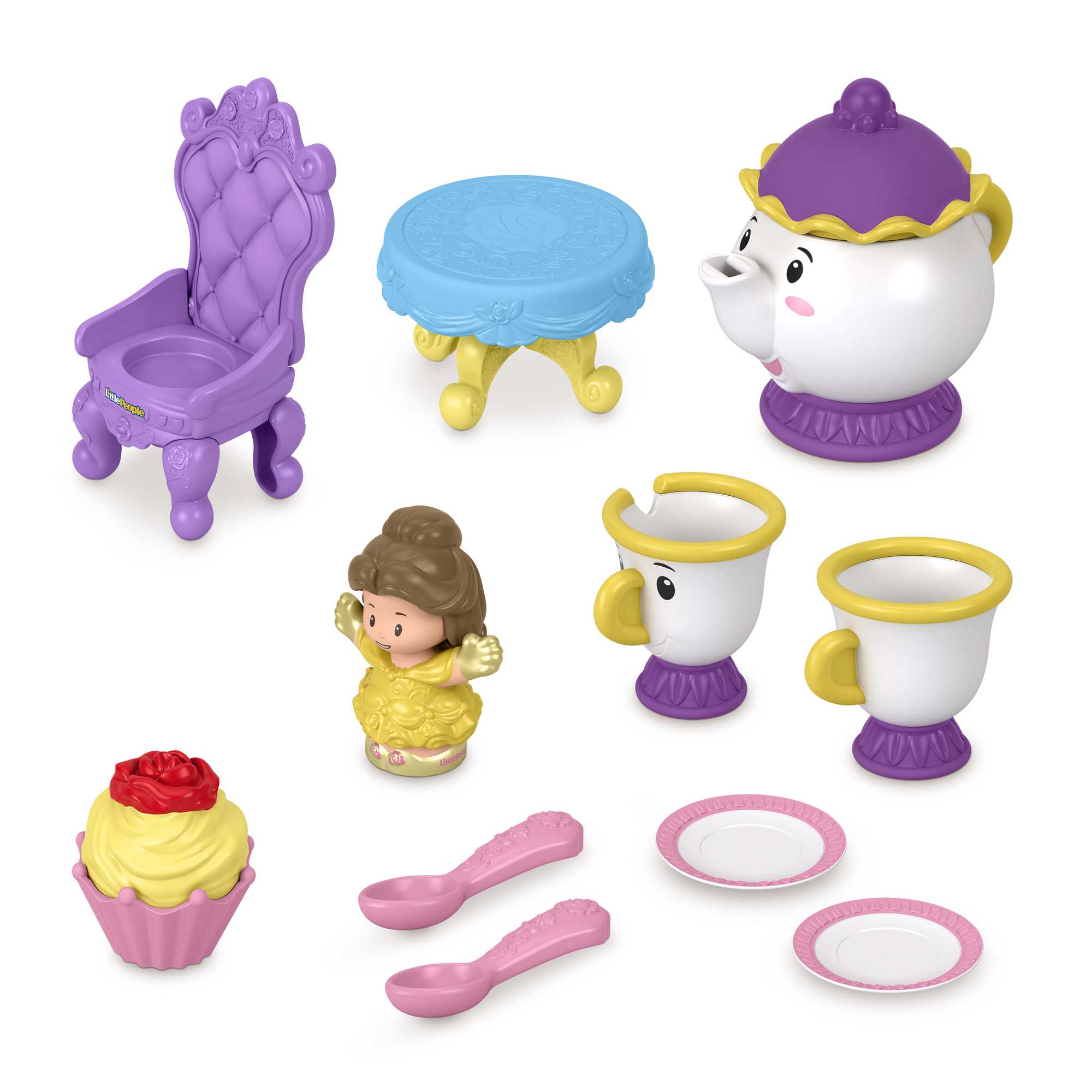 Little People Princesses Disney Coffret L’Heure du thé Avec Belle