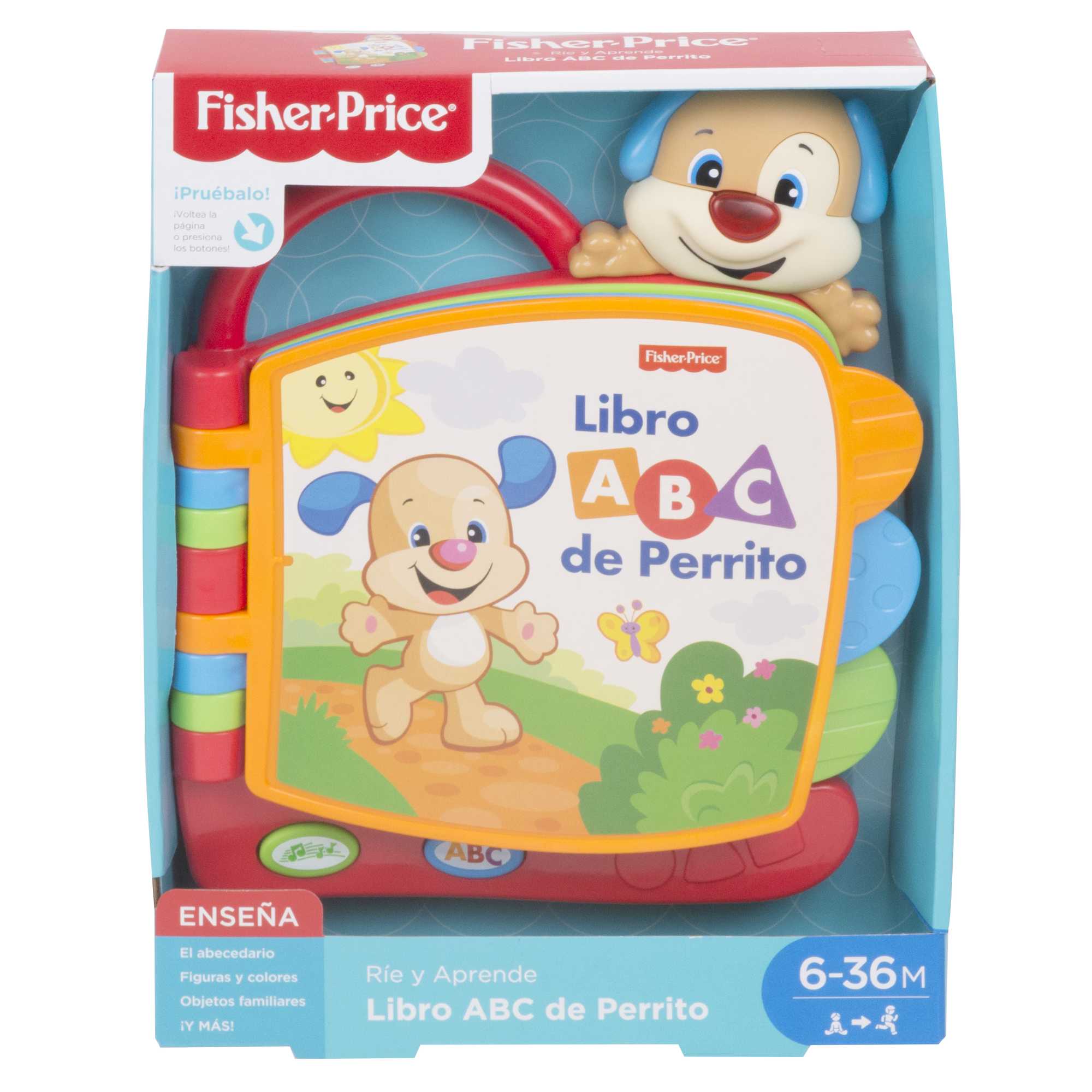 Fisher-Price Ríe y Aprende Juguete para Bebés Libro ABC de Perrito
