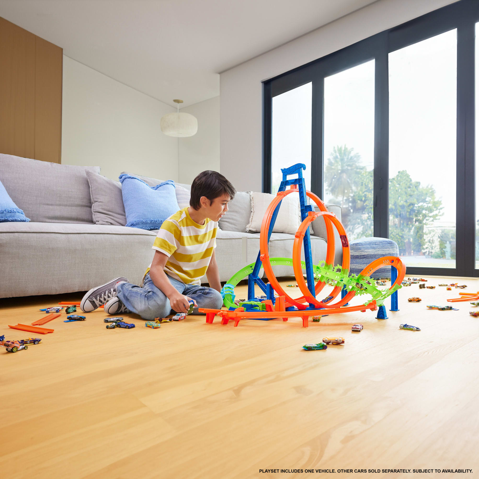 Hot Wheels Coffret Collisions Épiques, 5 Zones de Collisions