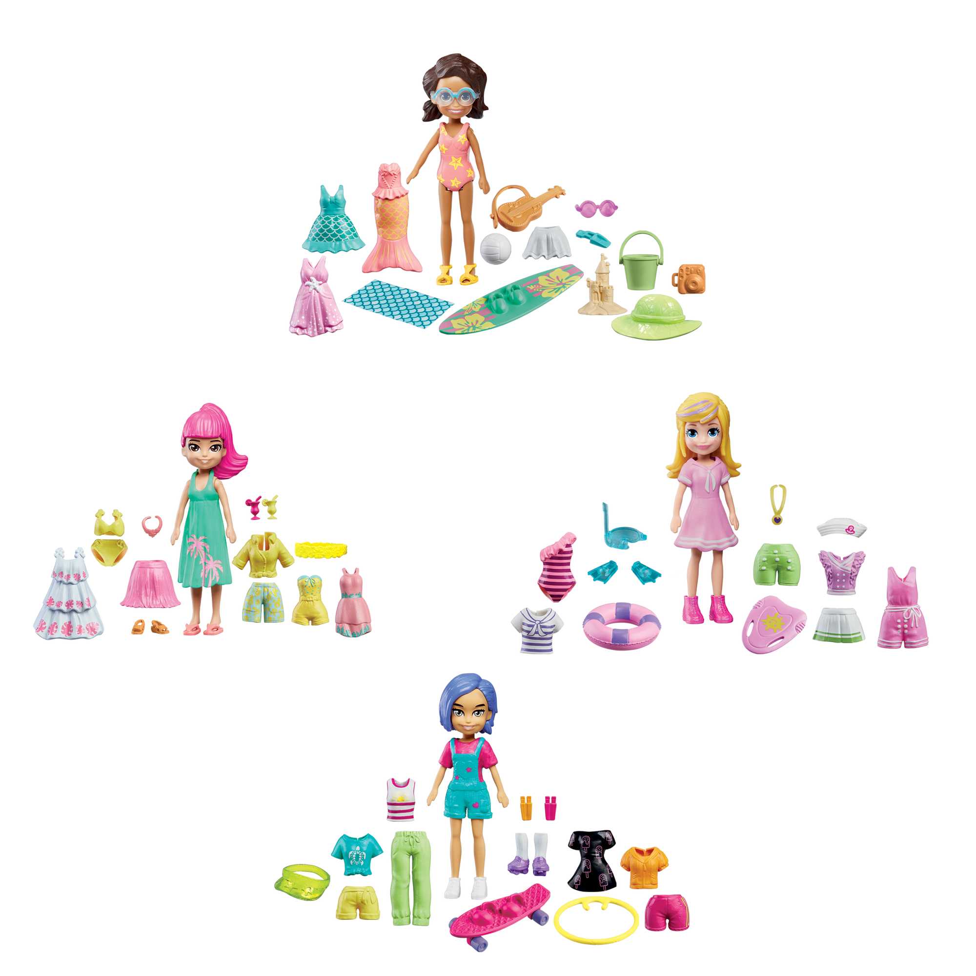 Fashion Polly! Super Stylin' Mall Polly Pockets ~ Missing Many Accessories  ;((