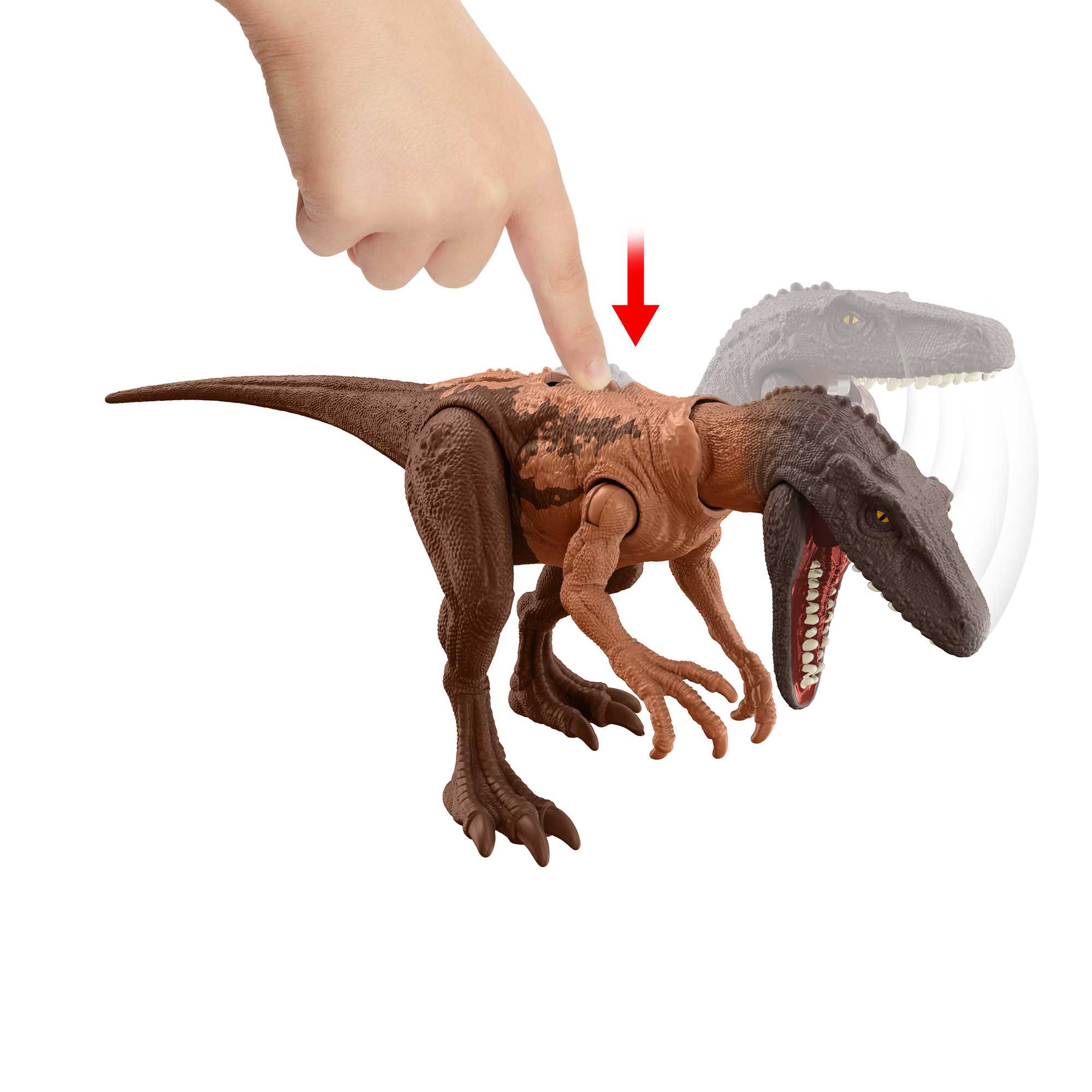 Jurassic World Dinossauro de Brinquedo Herrerasaurus Mordida de Ataque