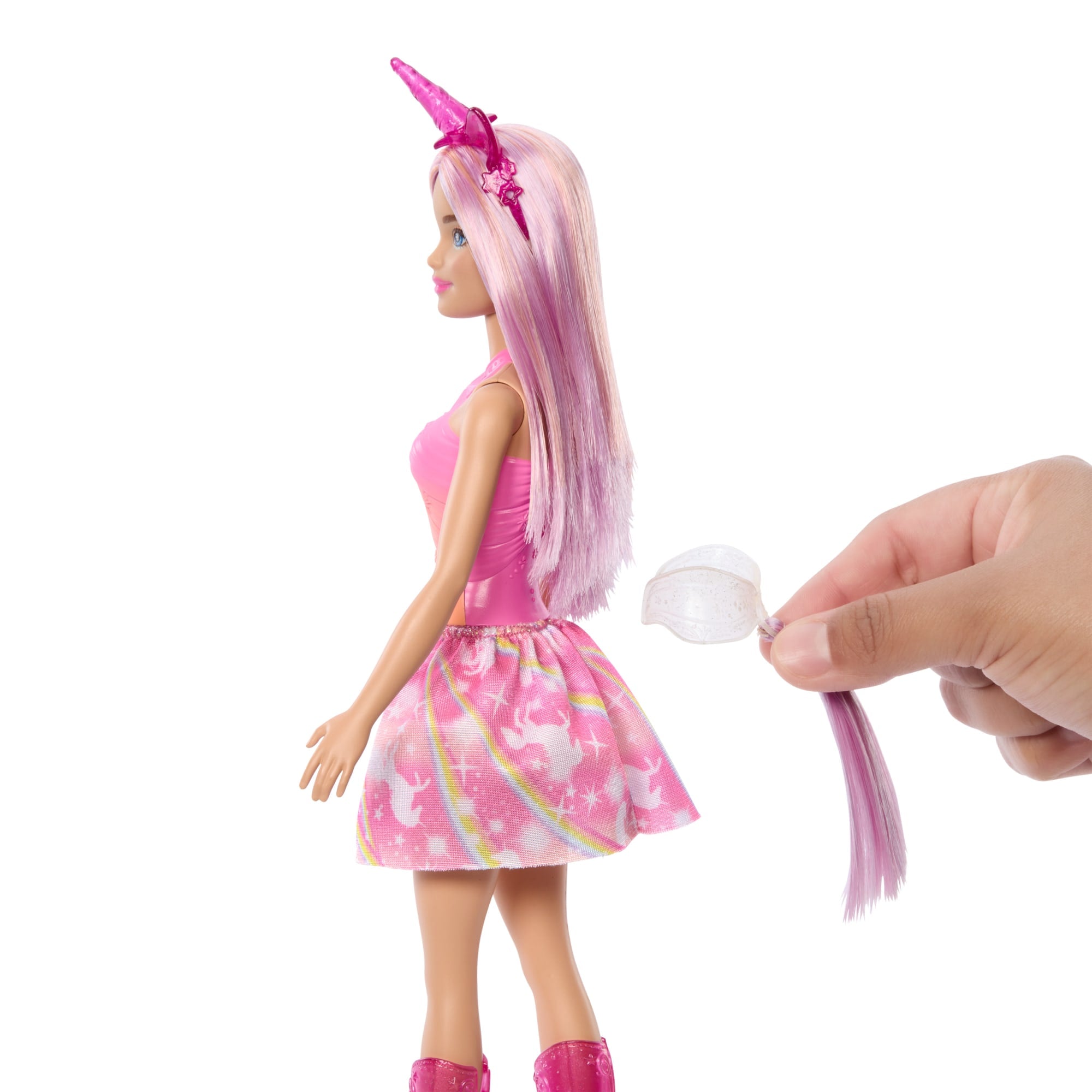 Barbie - Poupées Sirènes avec cheveux et nageoires colorés et serre-tête HRR05 Barbie - Poupées Sirènes avec cheveux et nageoires colorés et serre-tête HRR05
