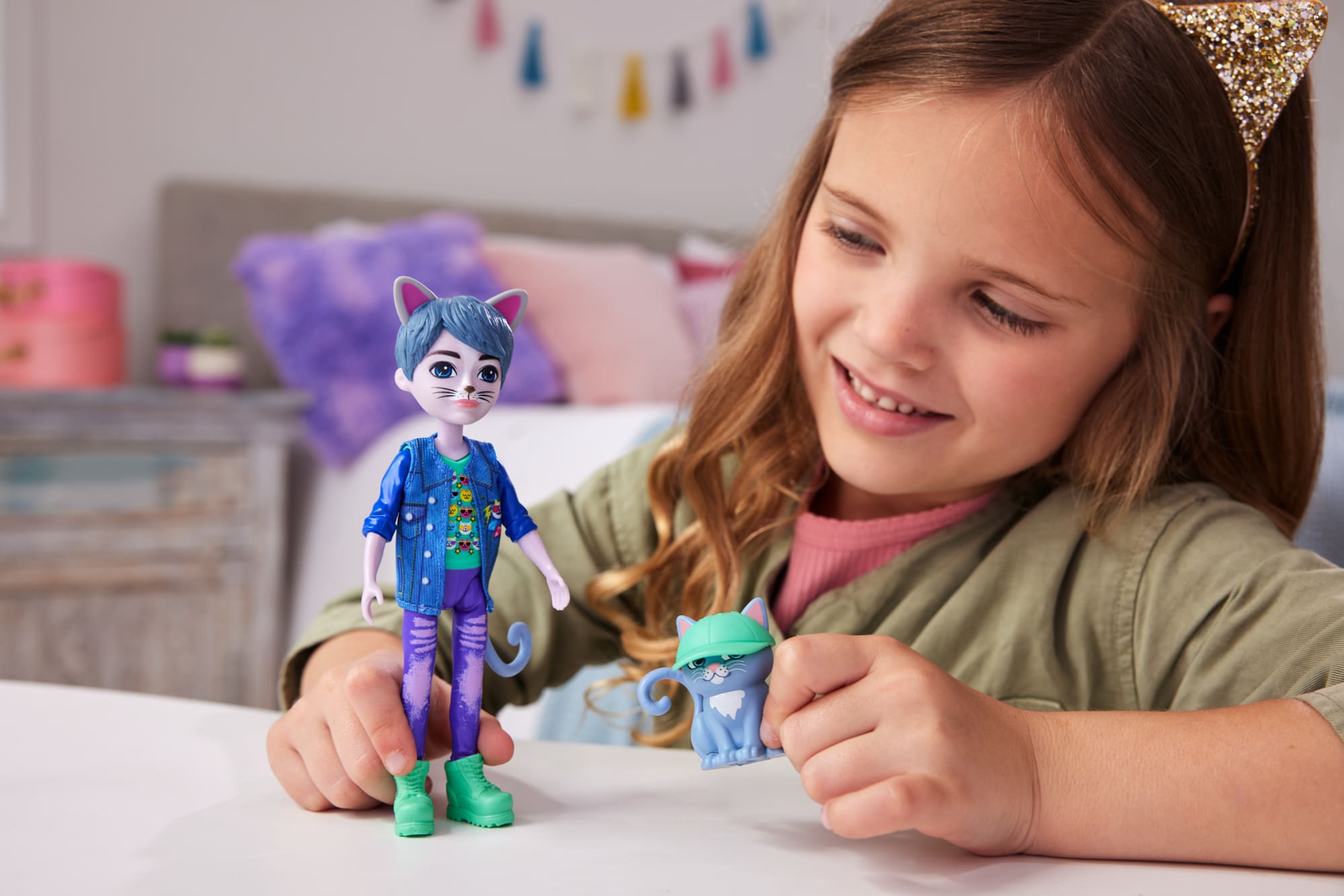 Enchantimals Muñeca Cole Cat