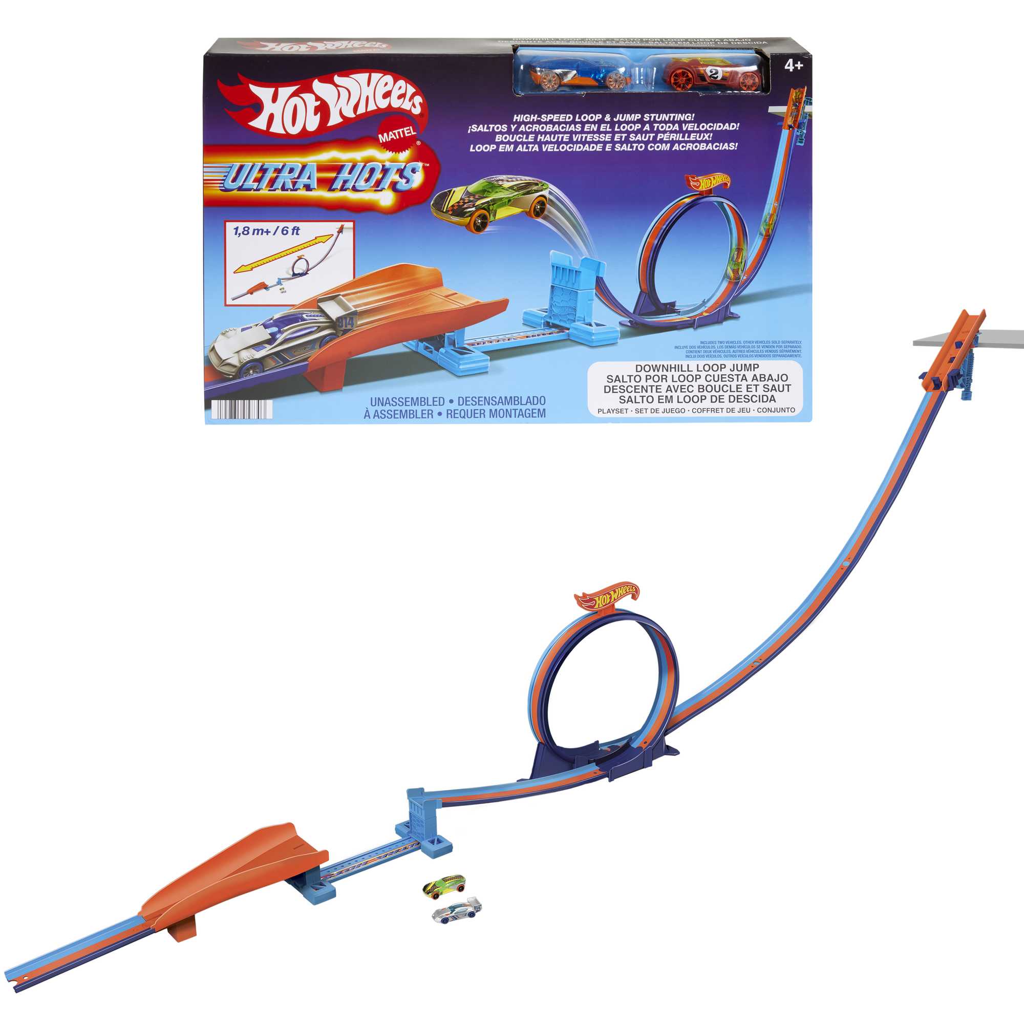 Hot Wheels Track Set, HW Ultra Hots Drop Shot Set