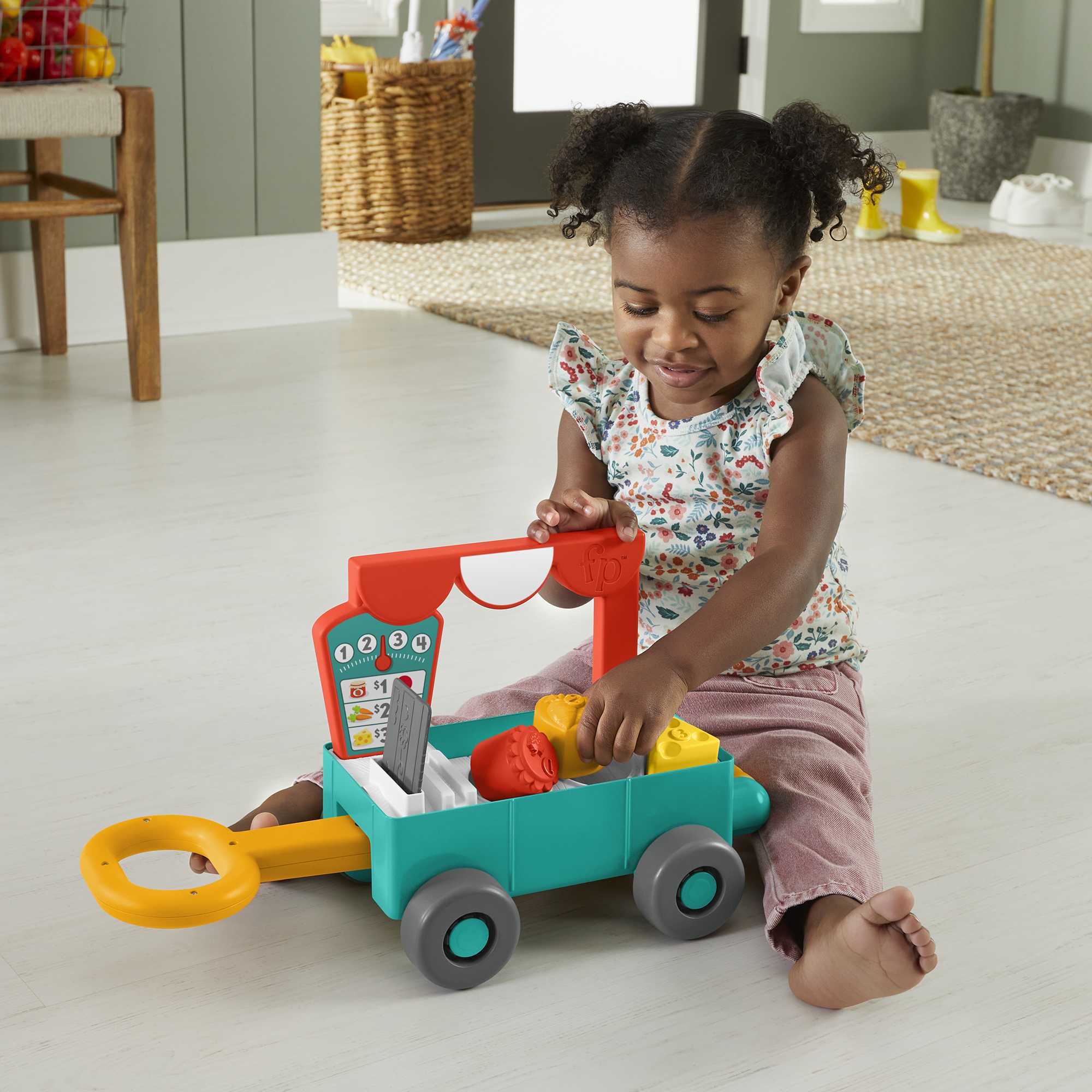 Fisher-Price Rires et Éveil Tracteur de La Ferme Au Marché 4-en-1