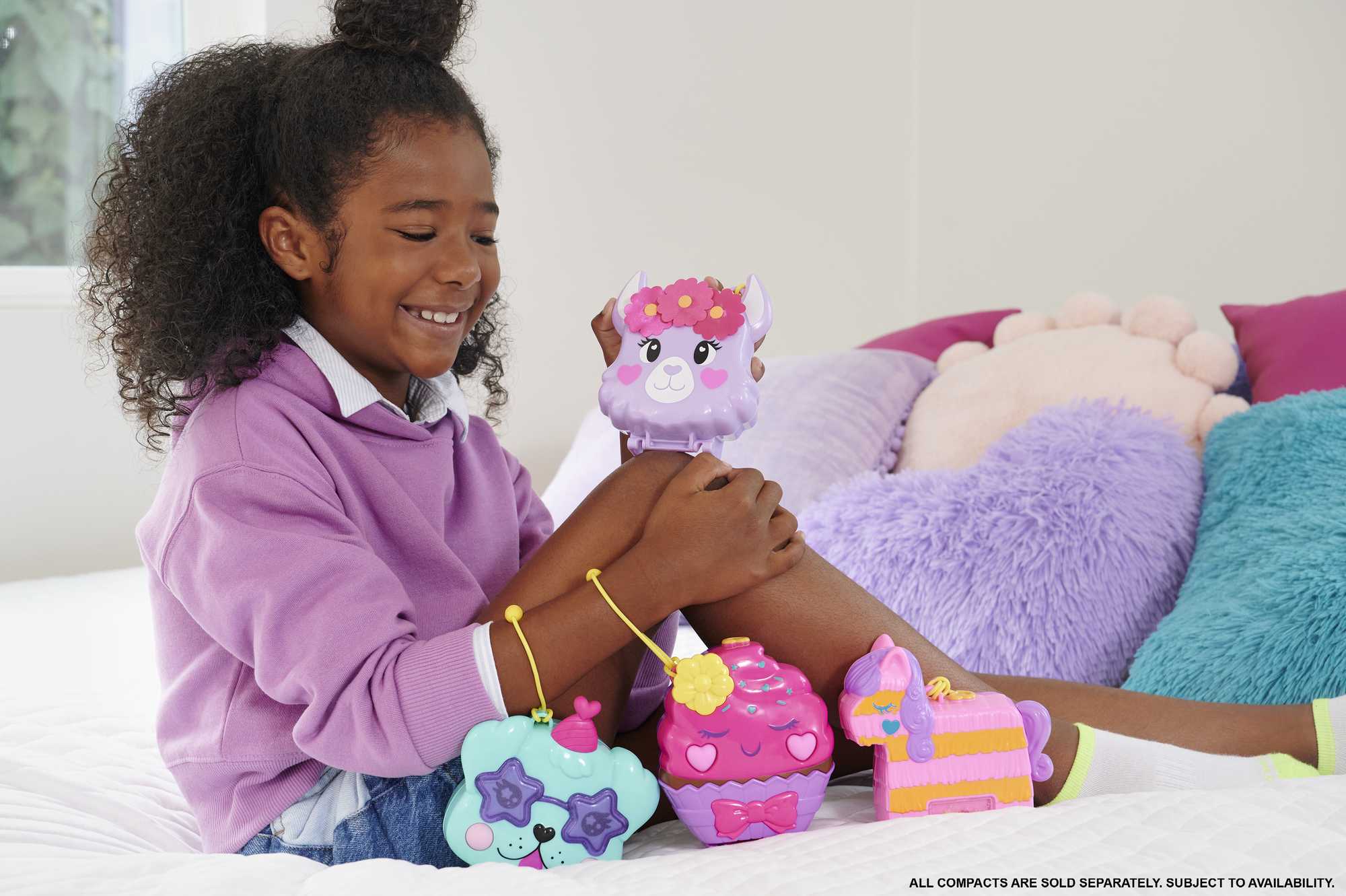 Polly Pocket-Coffret Bouée Licorne 2 Mini-Figurines et 12 Accessoires