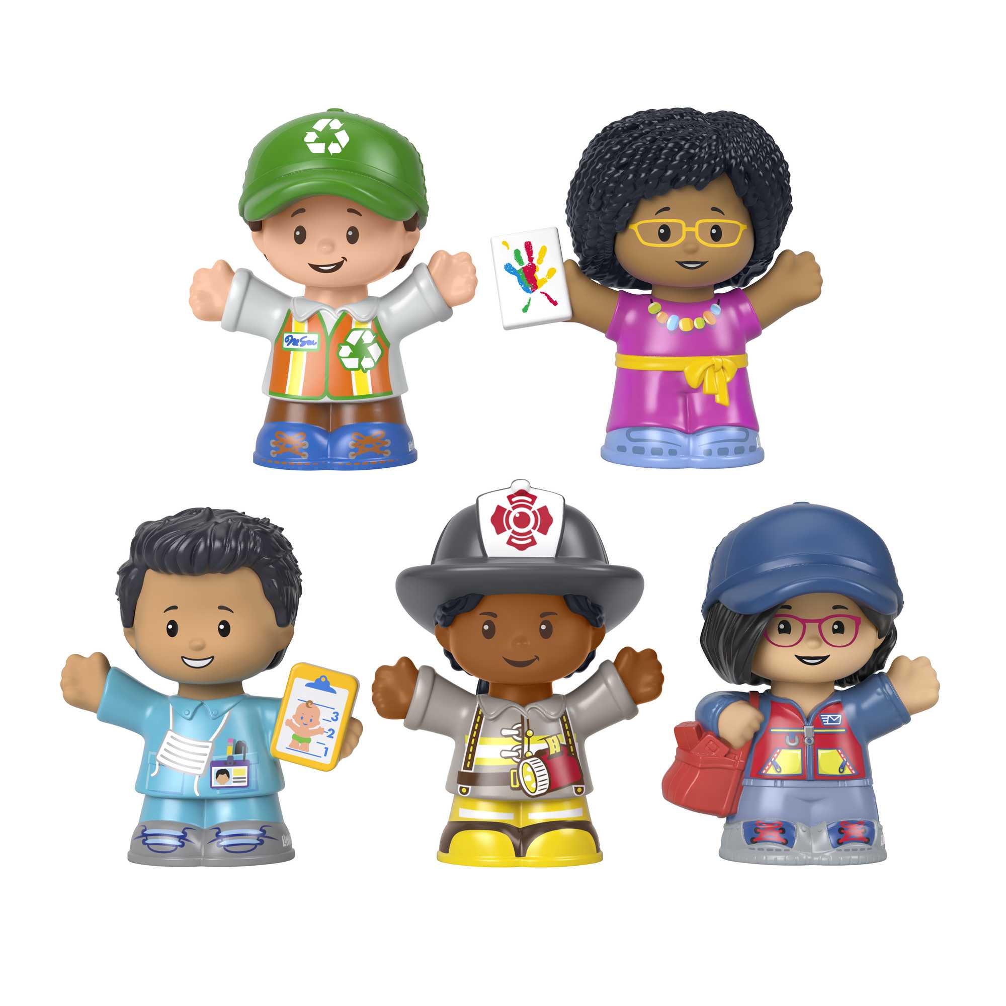 Little People Fisher-Price Community Heroes Action Figure Set, 5 Pieces