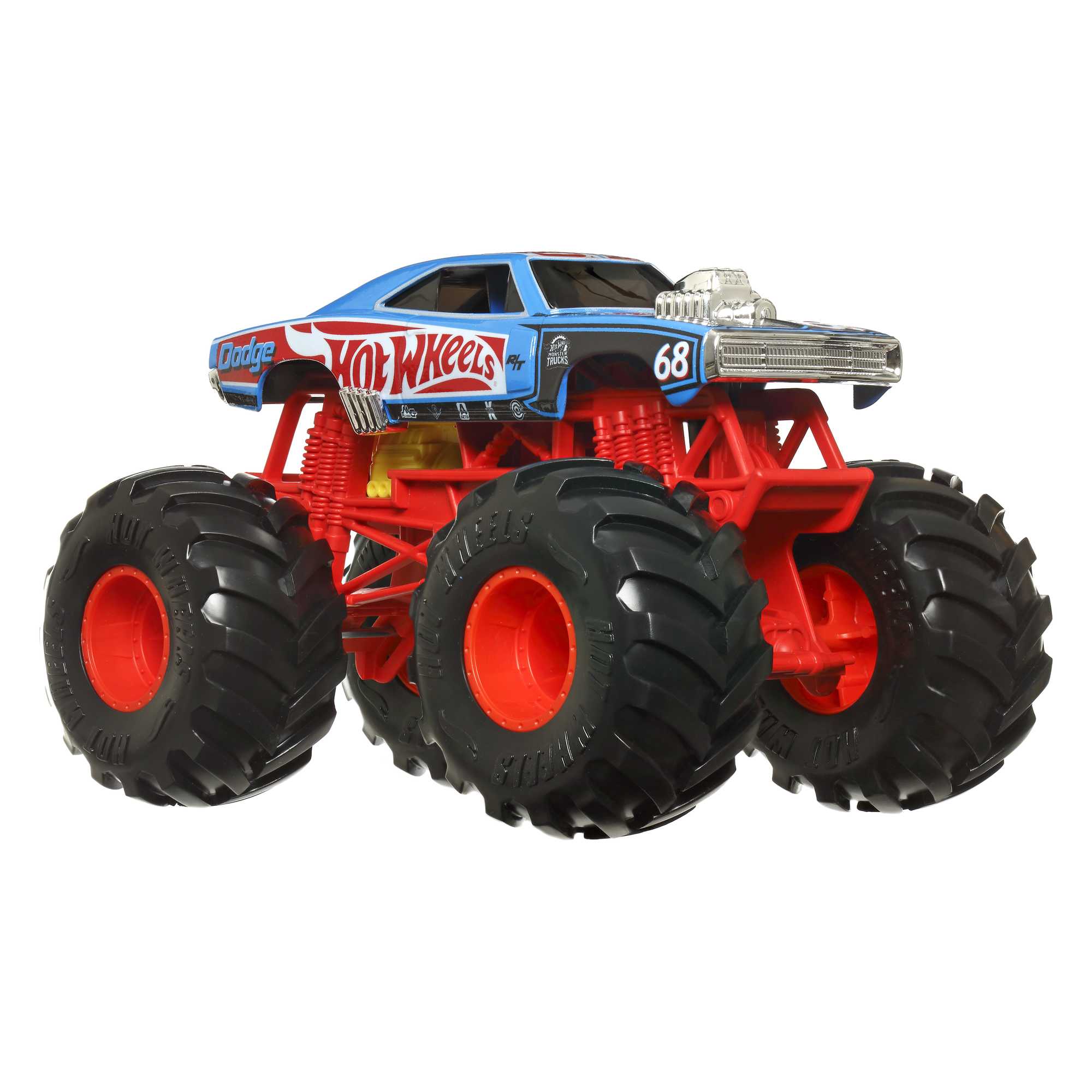 Hot Wheels Monster Trucks Vehículo de Juguete 1970 Dodge Charger Escala 1:24