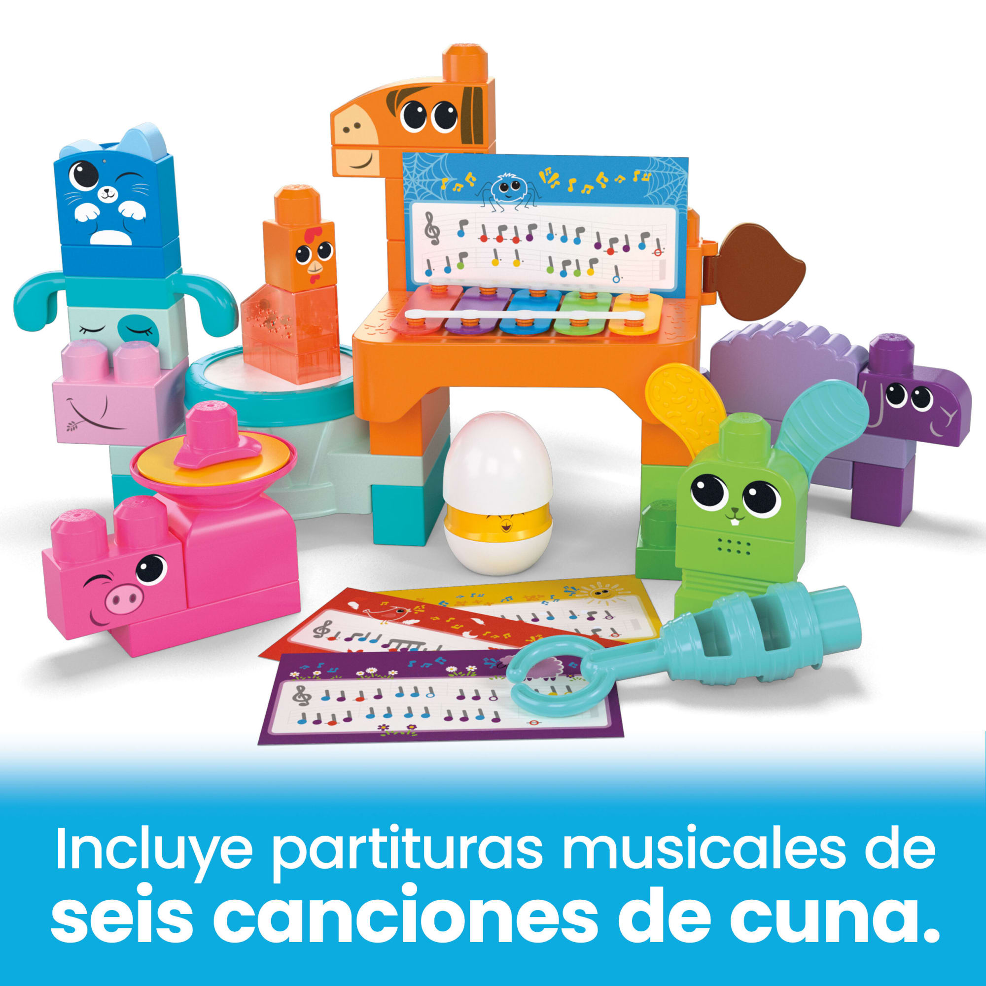 Mega Bloks Sensory Features Juguete de Construcción Granja Musical