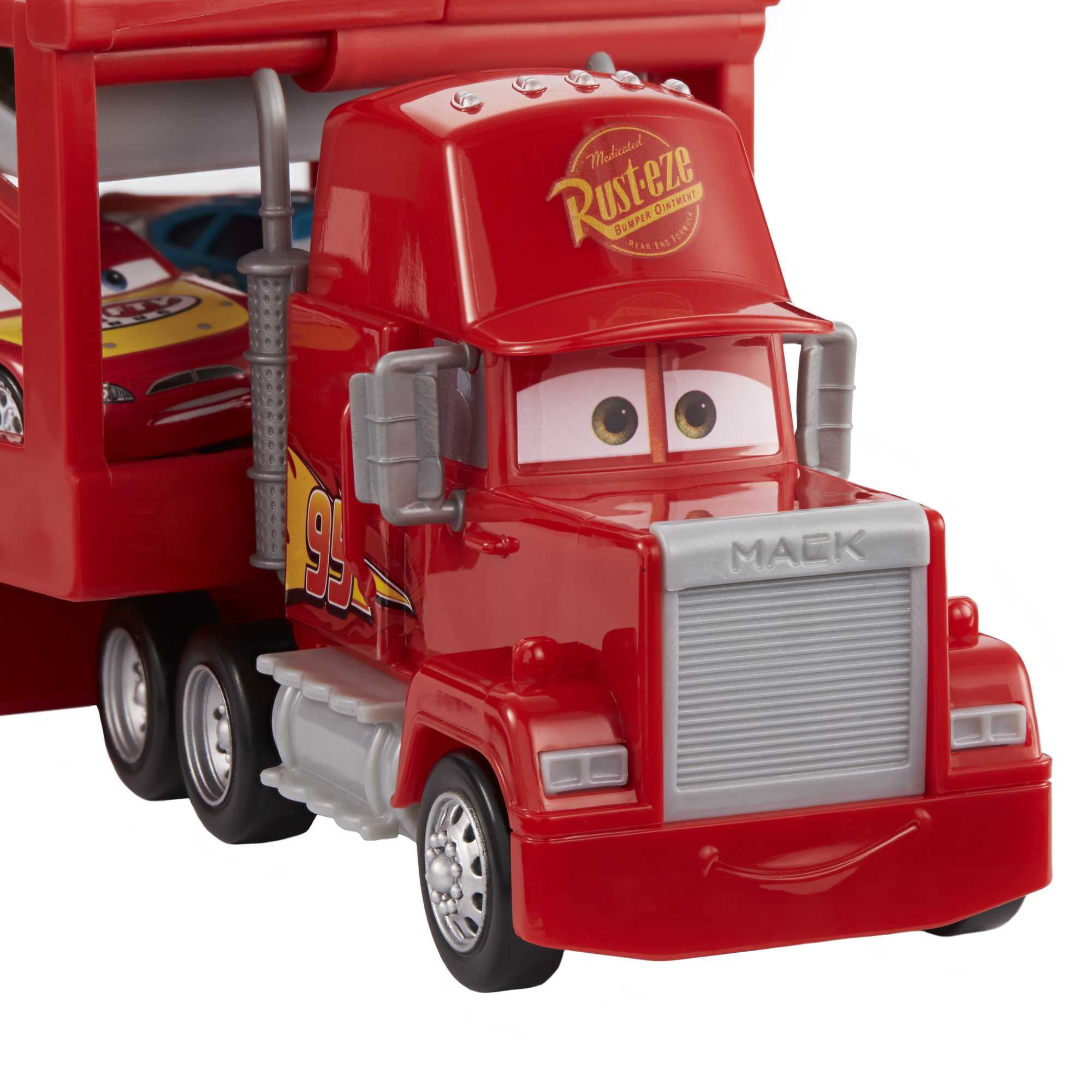 Disney And Pixar Cars Mack Hauler Truck With Ramp, 13-Inch 12-Car Carrier