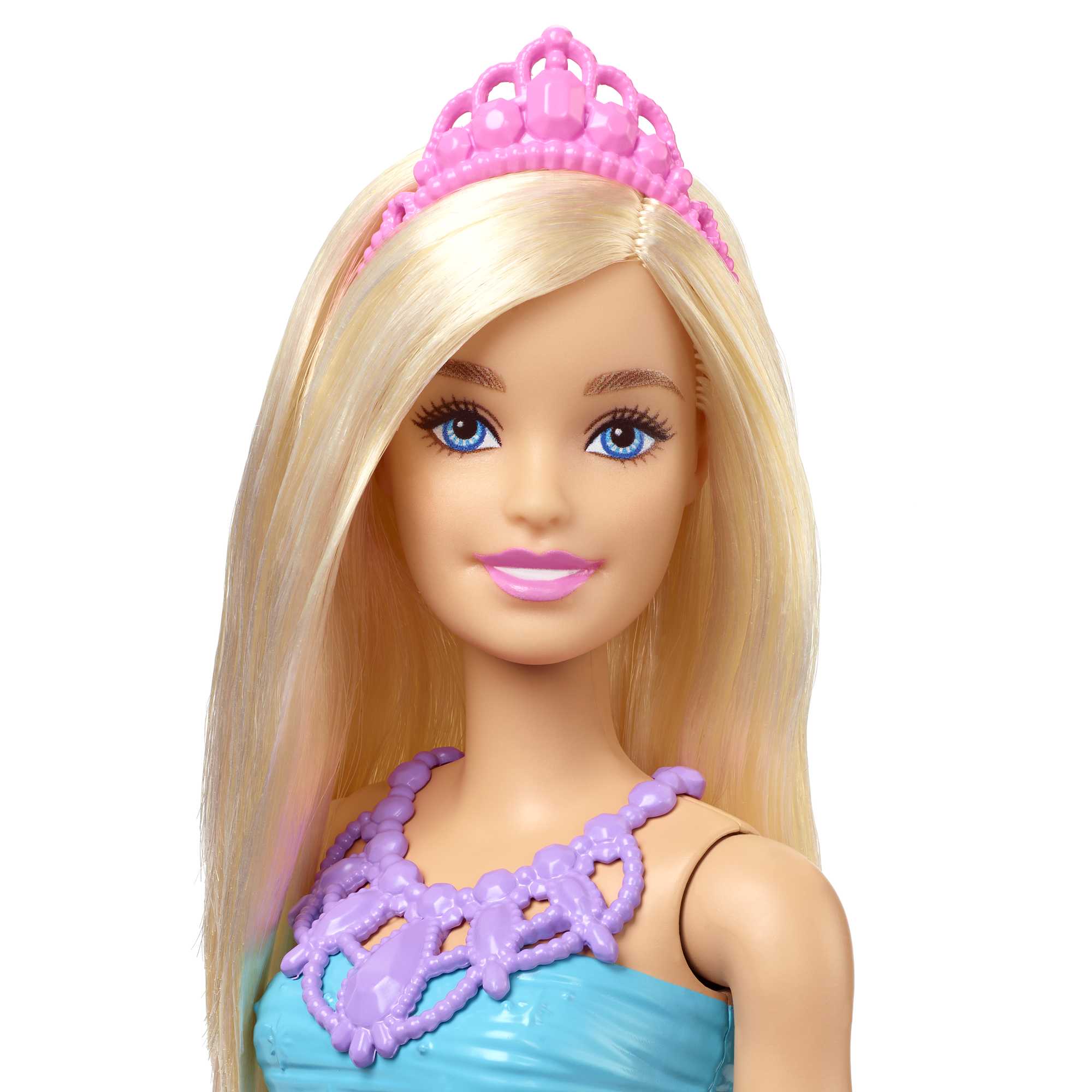 Barbie Fantasía Muñeca Real Vestido Azul y Rosa