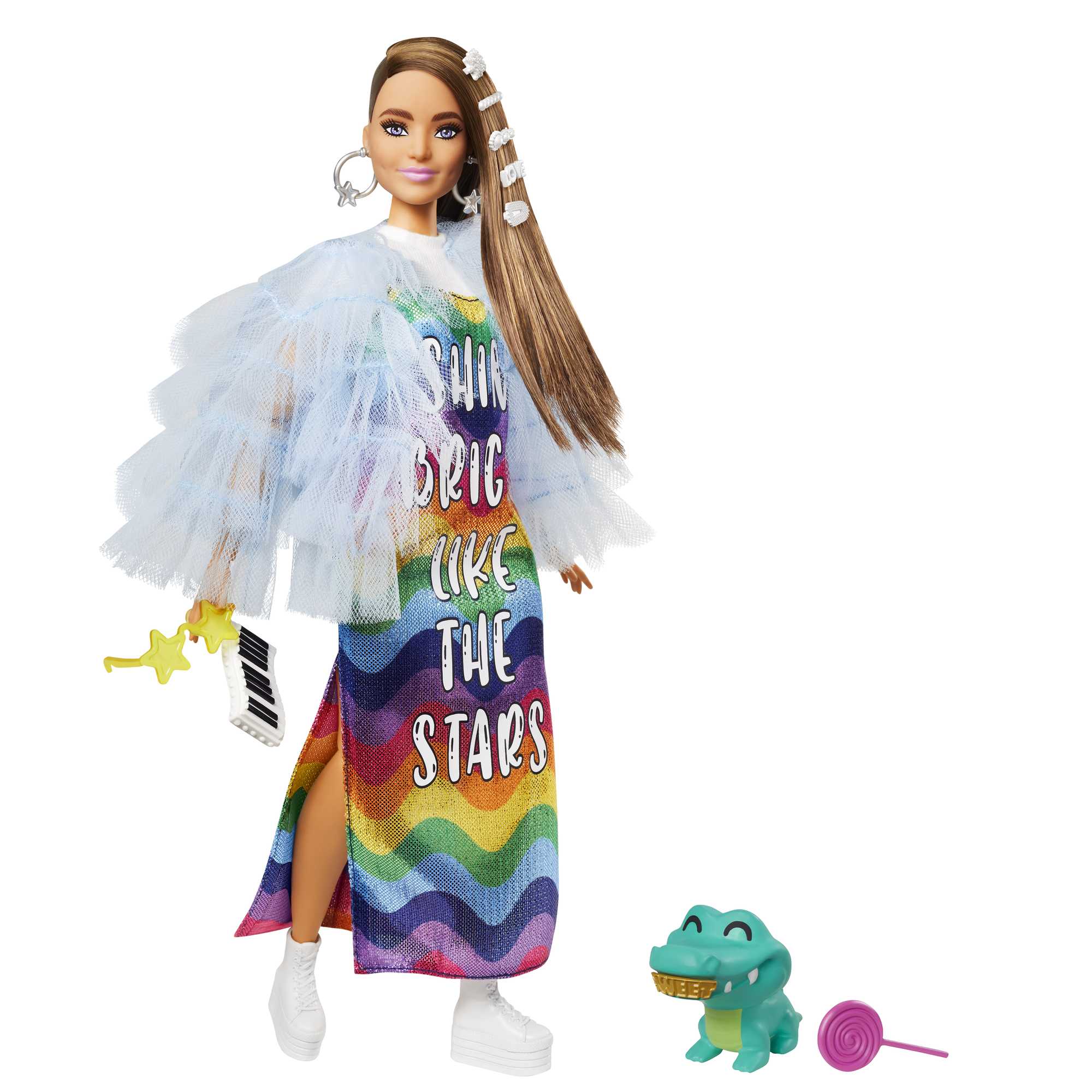 Barbie Clothes, Rocker-Themed Fashion and Accessory 2-Pack for Barbie Dolls