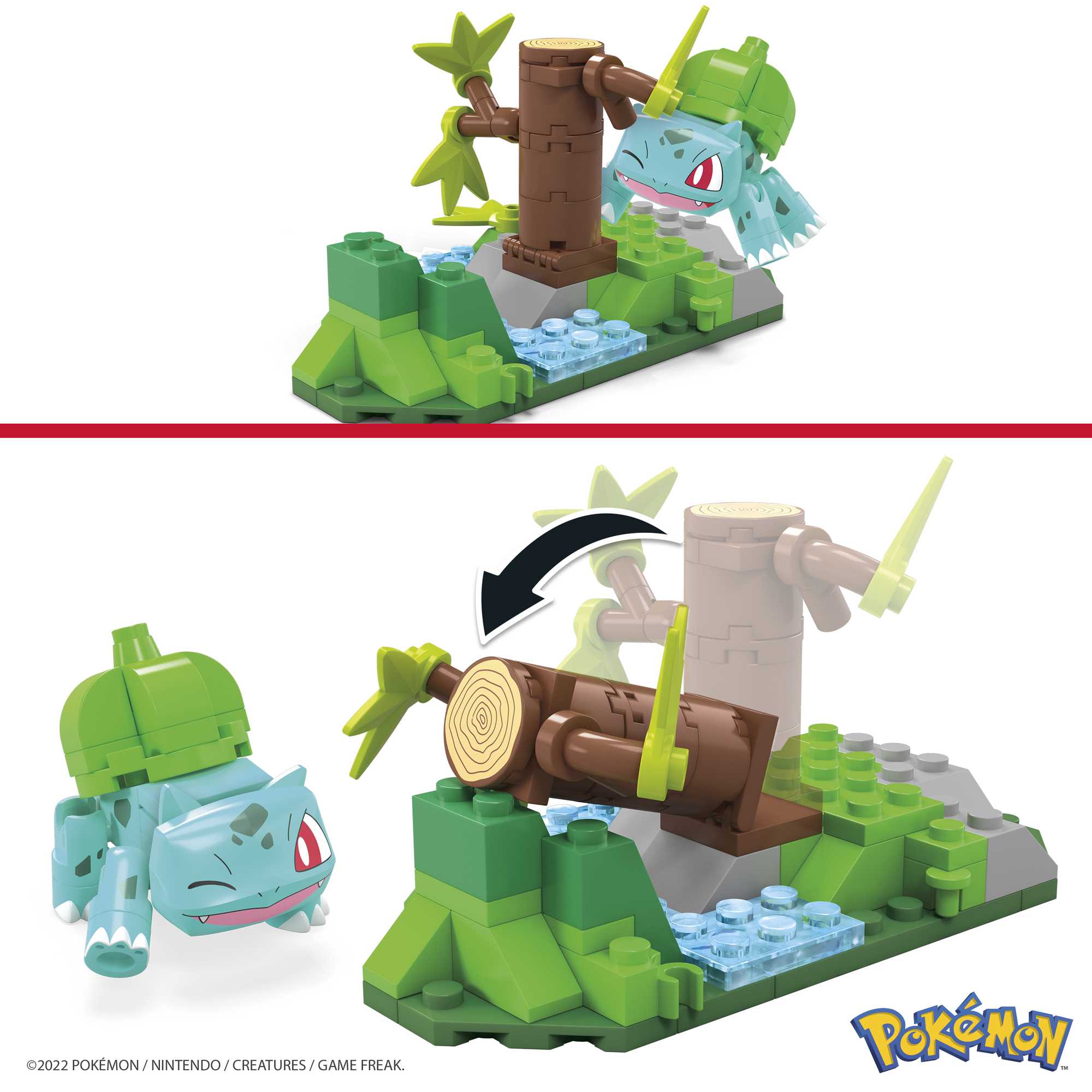 MEGA Pokémon Jogo de Construção Diversão na Floresta do Bulbasaur