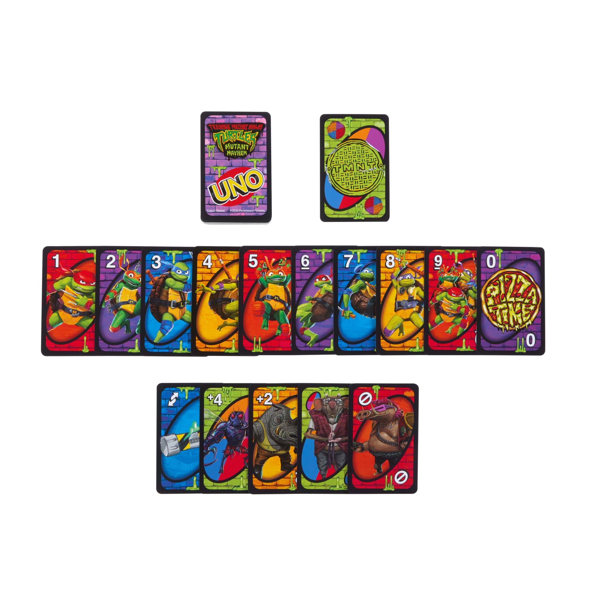 UNO Teenage Mutant Ninja Turtles Mutant Mayhem Card Game For Family Night Inspired By the Movie