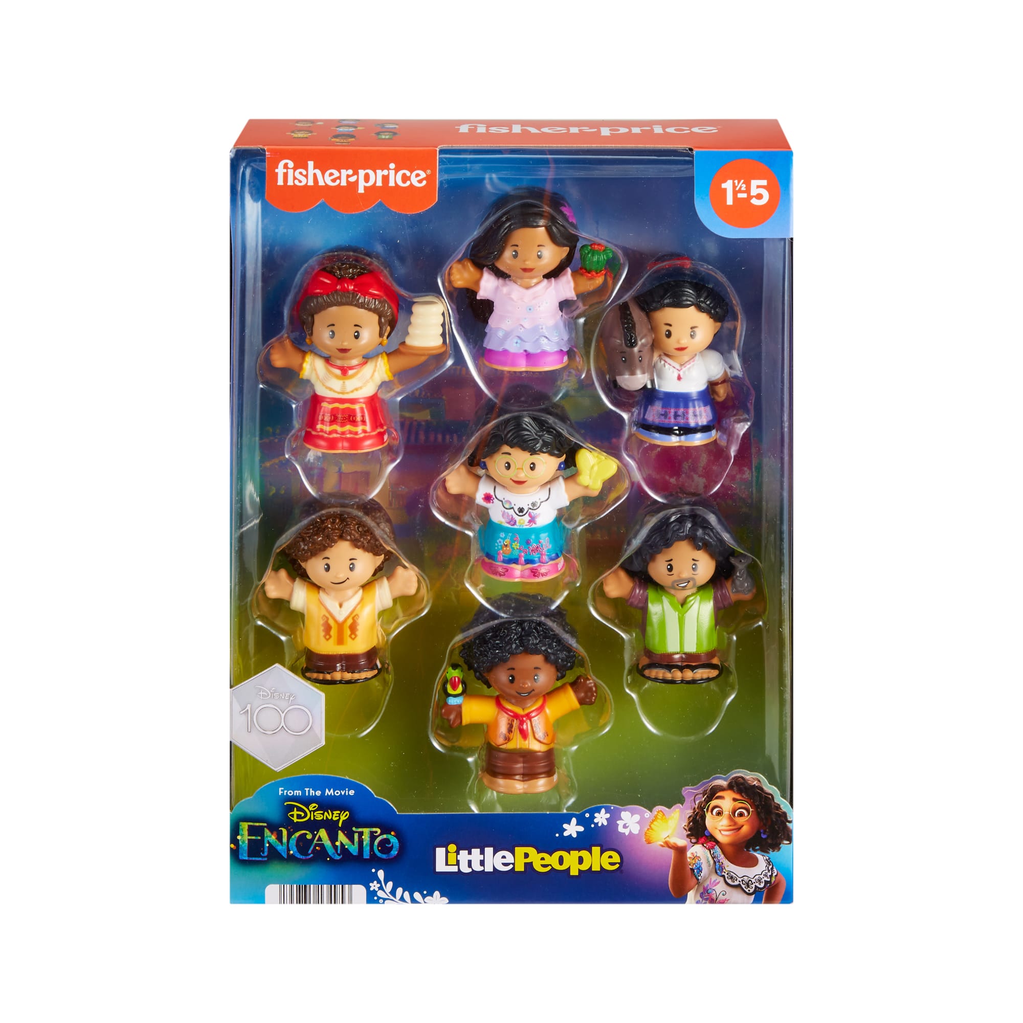 Disney Encanto Toys Set Of 7 Fisher-Price Little People Figures For Toddlers And Preschool Kids