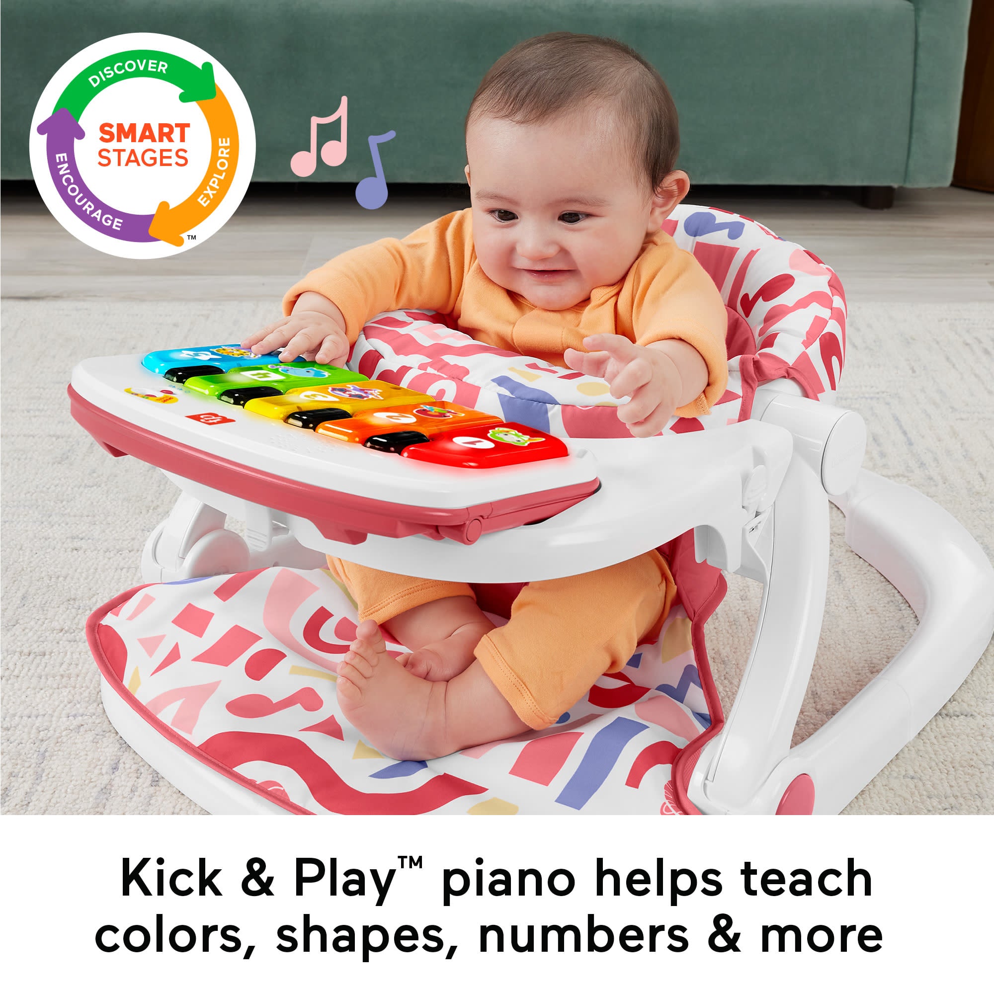 Fisher-Price Kick & Play Deluxe Sit-Me-Up Seat | MATTEL