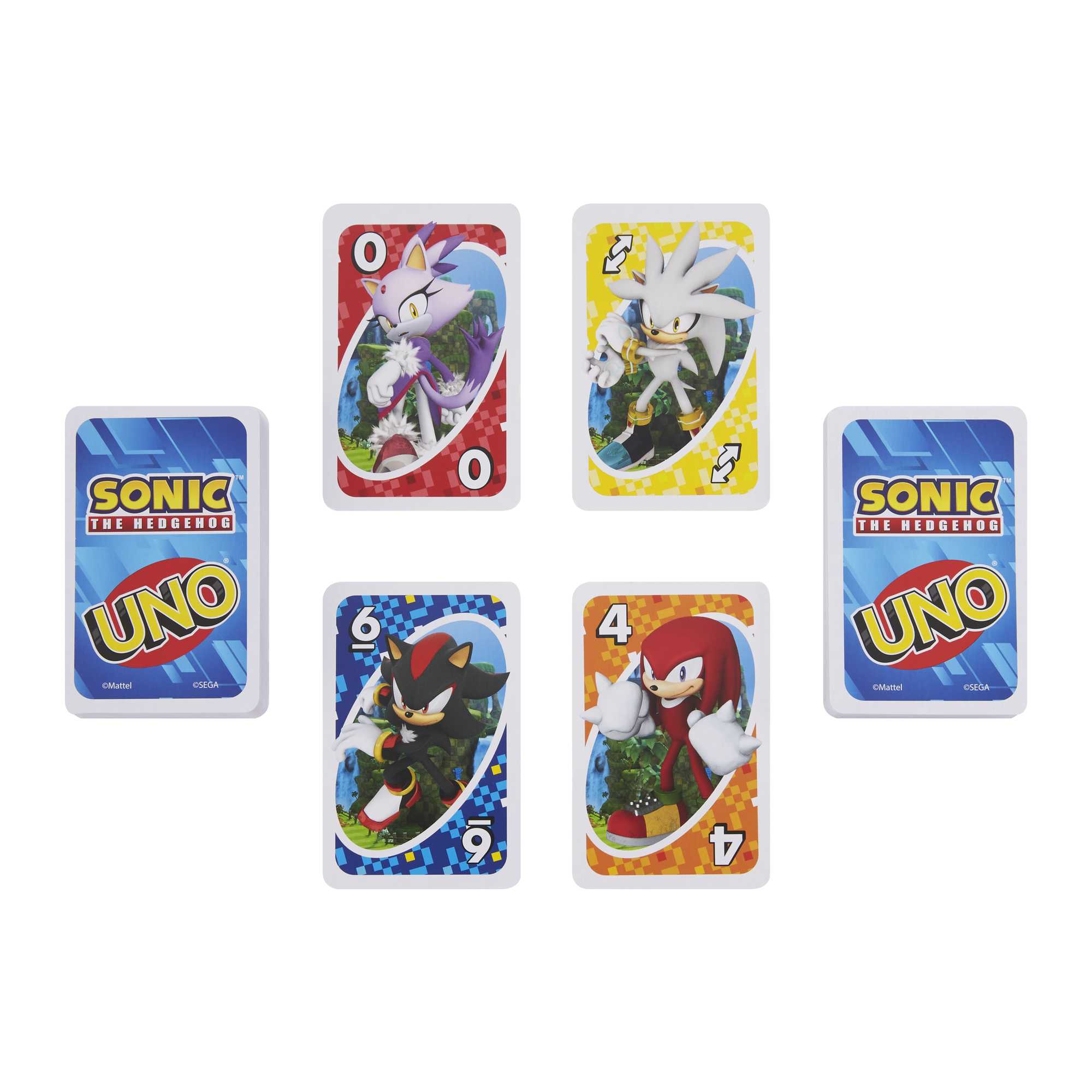 UNO Sonic the Hedgehog Card Game With Video Game-themed Deck